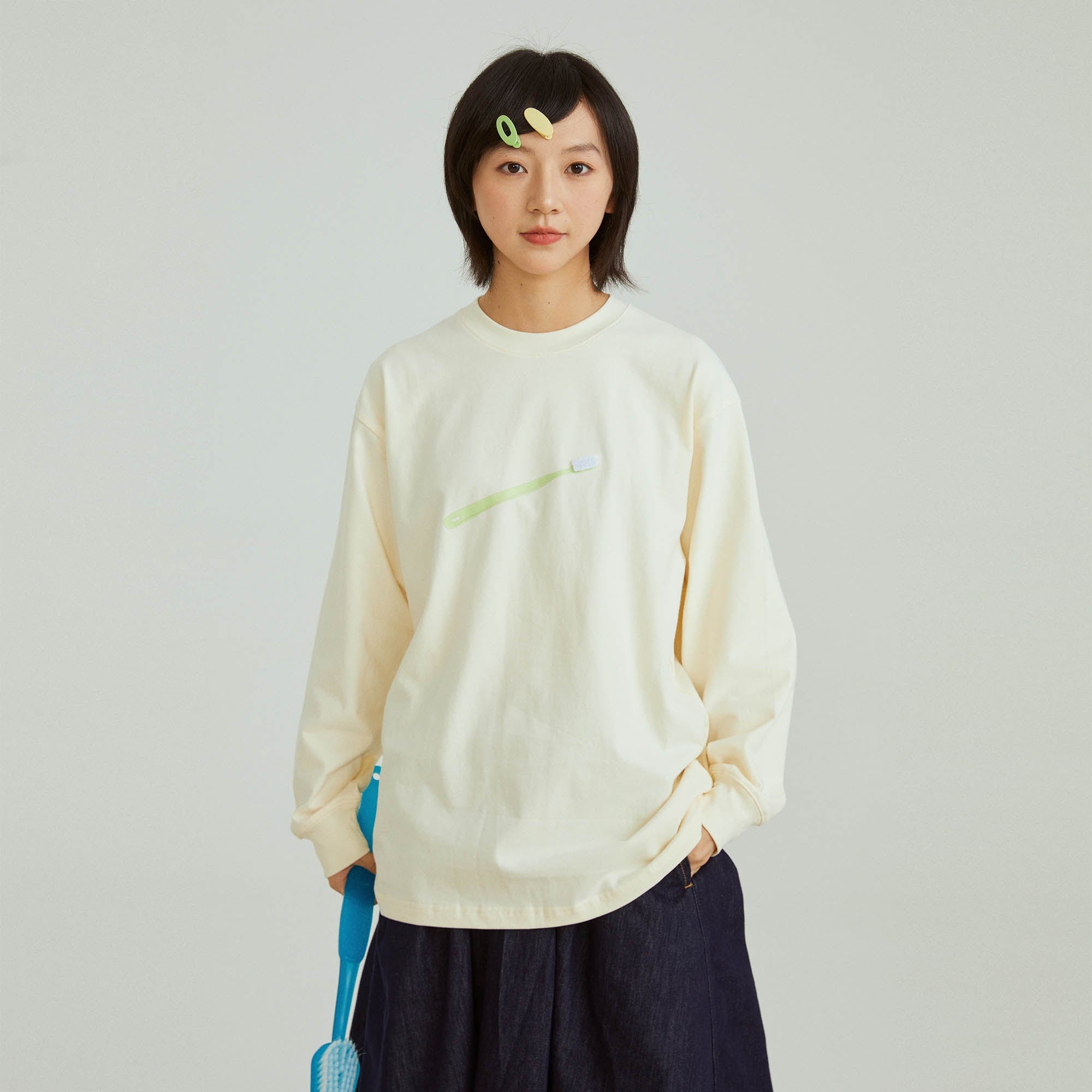 ONADAILYBASIS Toothbrush & Toothpaste Graphic Long-Sleeve Tee