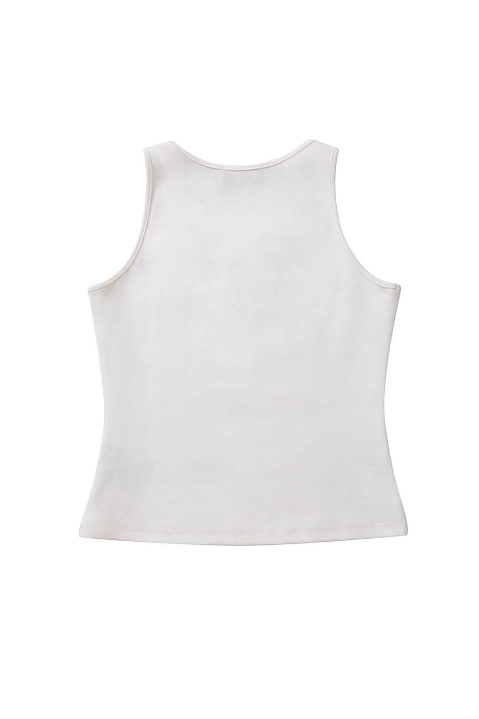 FACEONLAB Essential LOGO Ribbed Tank Top