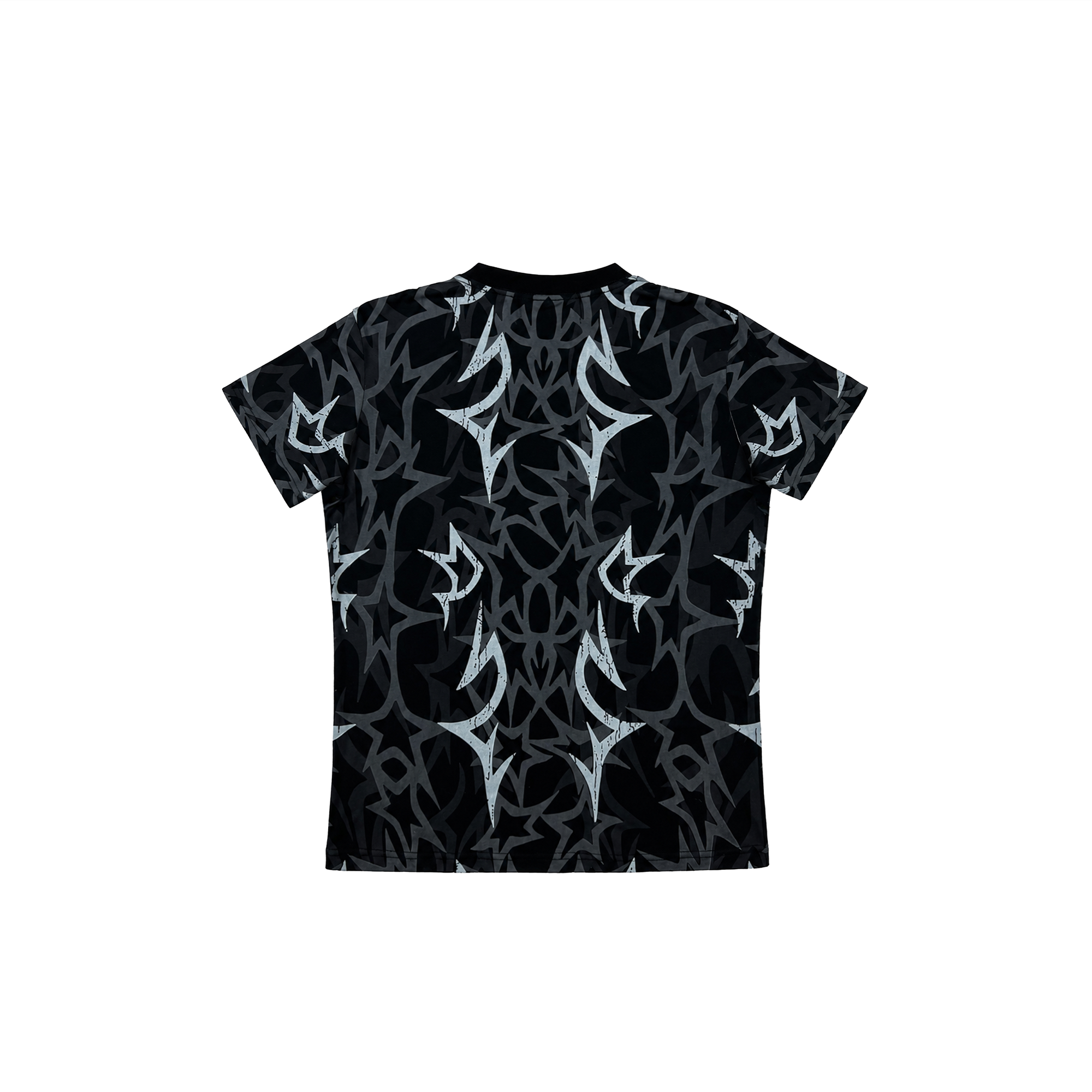TECNINEGROUP Thorn Star Full-Print Cotton T-Shirt