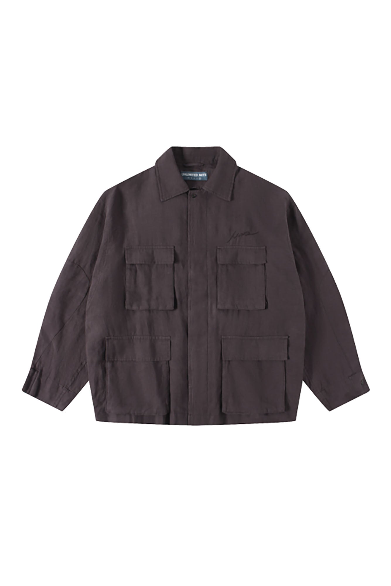 UNLIMITED MOTE Multi-Pocket Linen Shirt