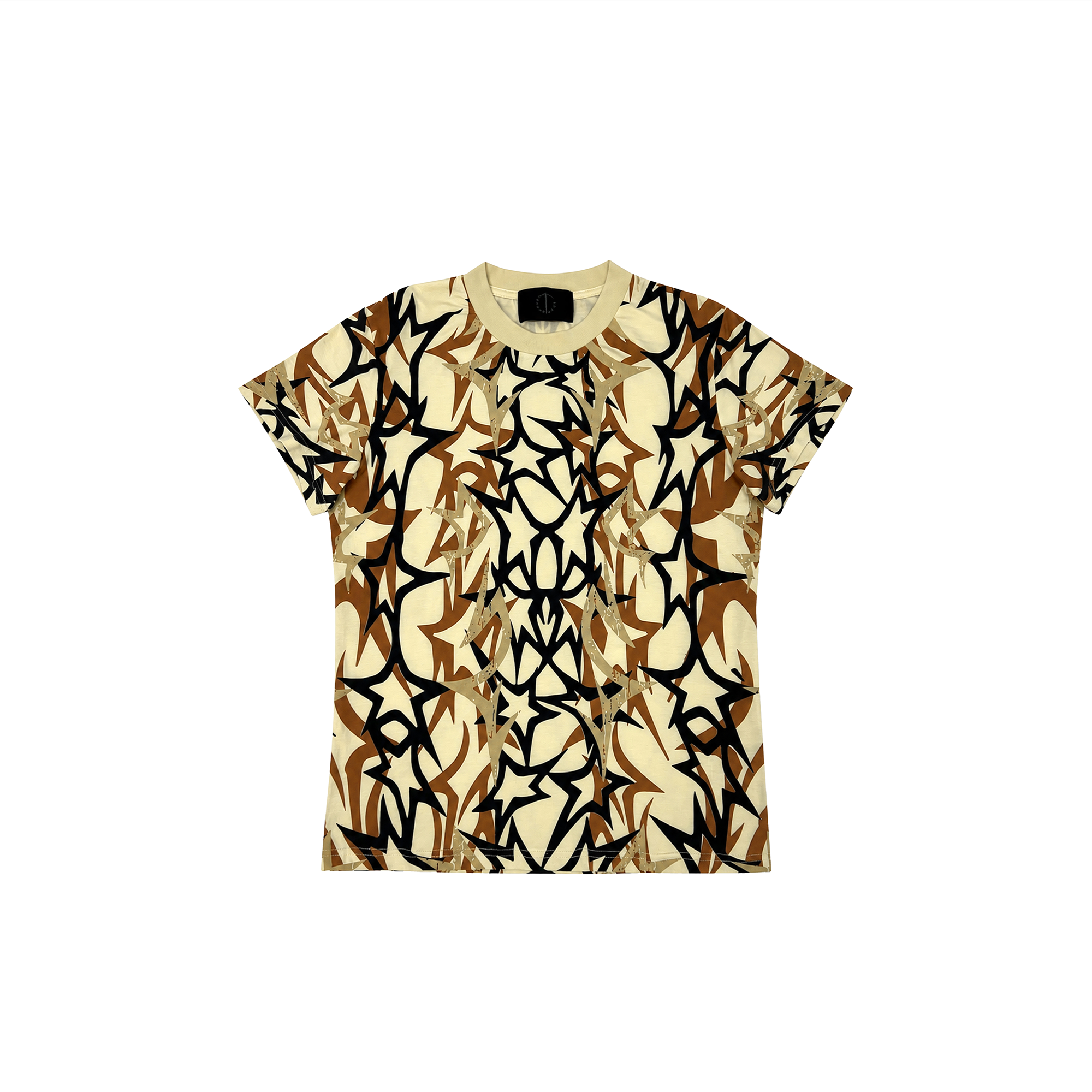 TECNINEGROUP Thorn Star Full-Print Cotton T-Shirt