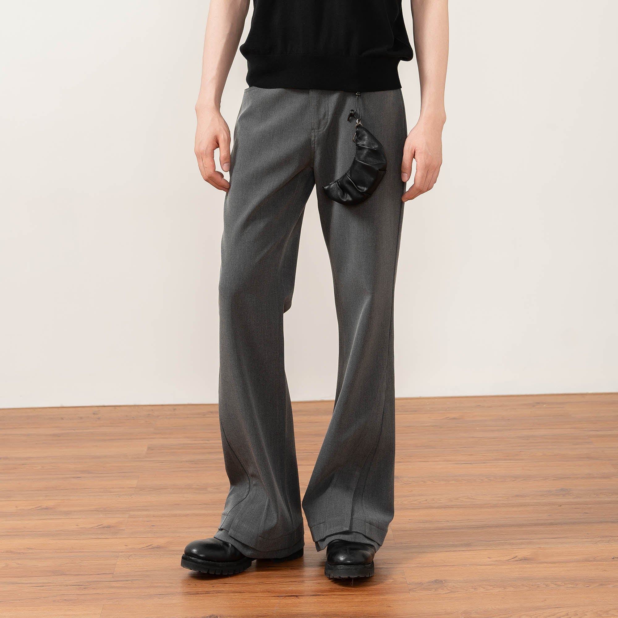 MOITIEDEPETALE Essential Layered Flared Trousers