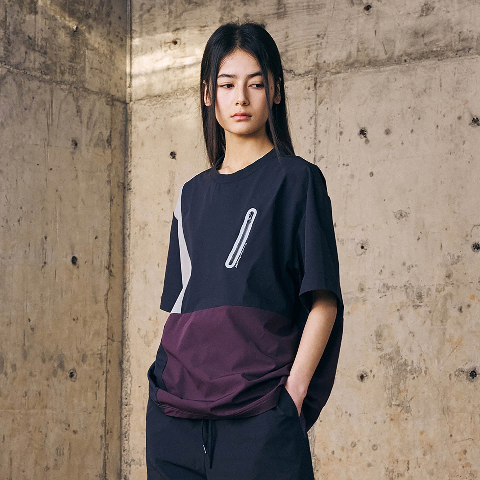 ENSHADOWER Urban Contrast Block Panelled T-Shirt, premium urban and streetwear designers apparel on PROJECTISR.com, ENSHADOWER