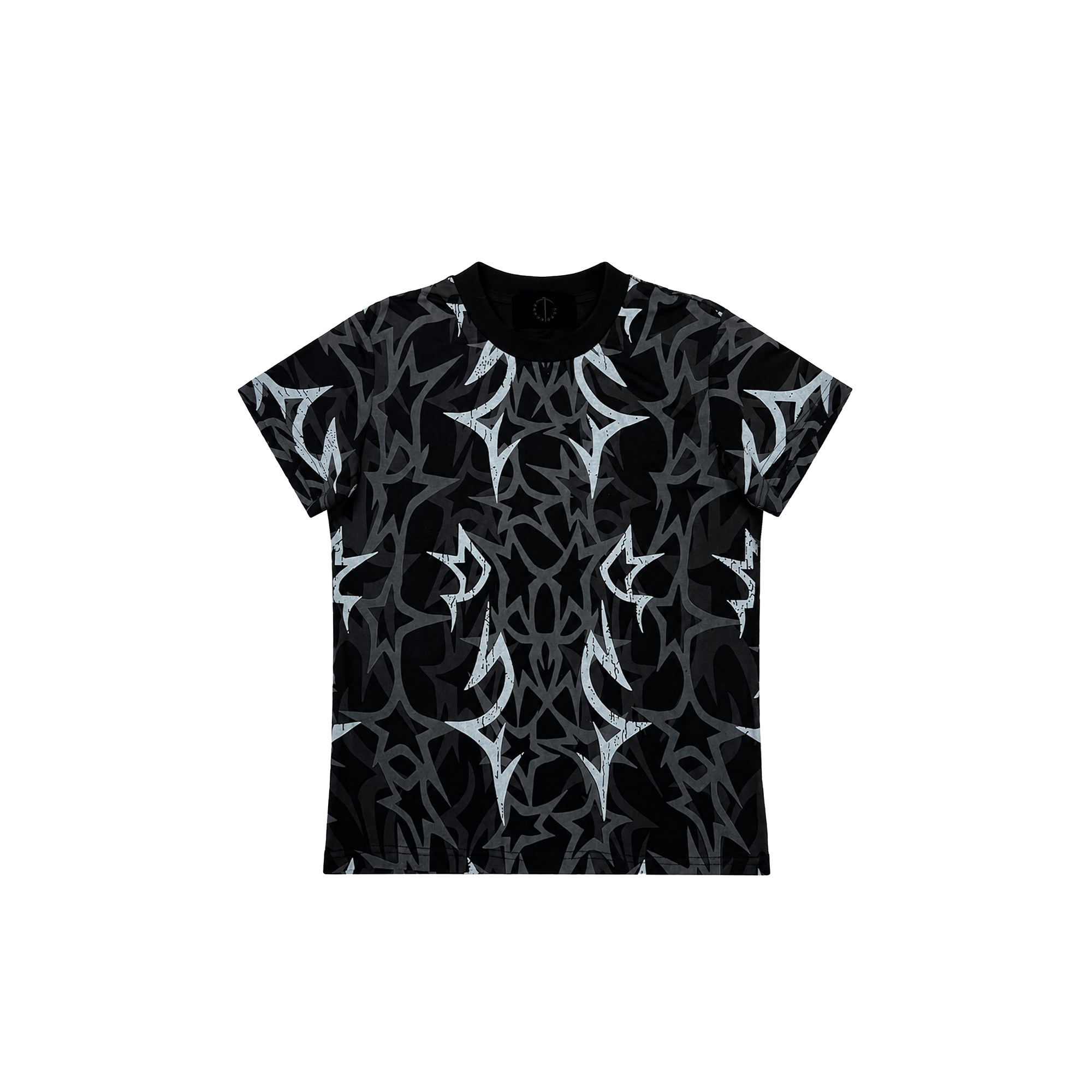 TECNINEGROUP Thorn Star Full-Print Cotton T-Shirt