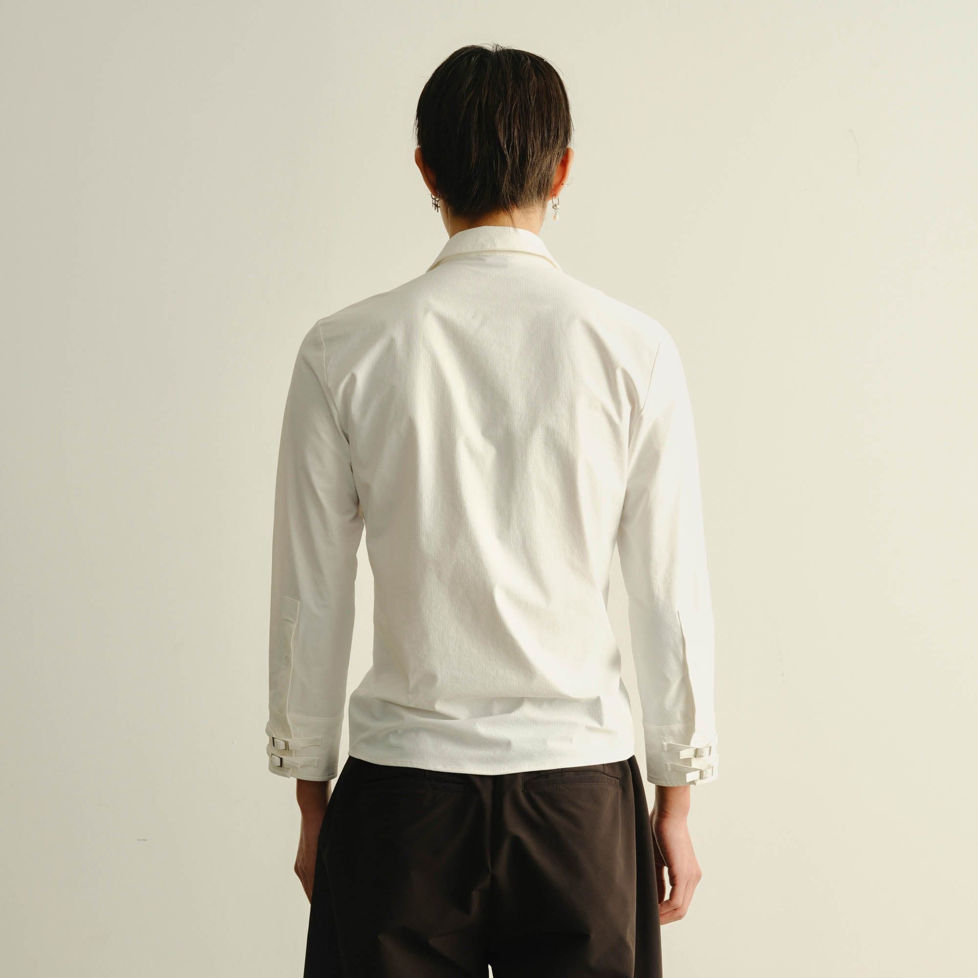 KADAKADA Asymmetrical Multi-Buckle Tailored Fit Shirt