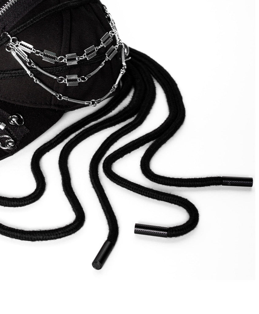 INSIDE OUT Metal String Zip Dreadlock Cap, premium urban and streetwear designers apparel on PROJECTISR.com, INSIDE OUT