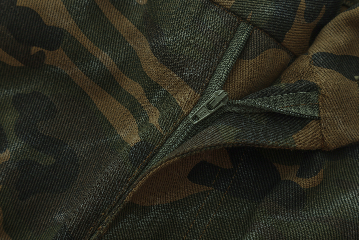 ARDENCODE Camo Multi-Pocket Wide-Leg Cargo Pants, premium urban and streetwear designers apparel on PROJECTISR.com, ARDENCODE