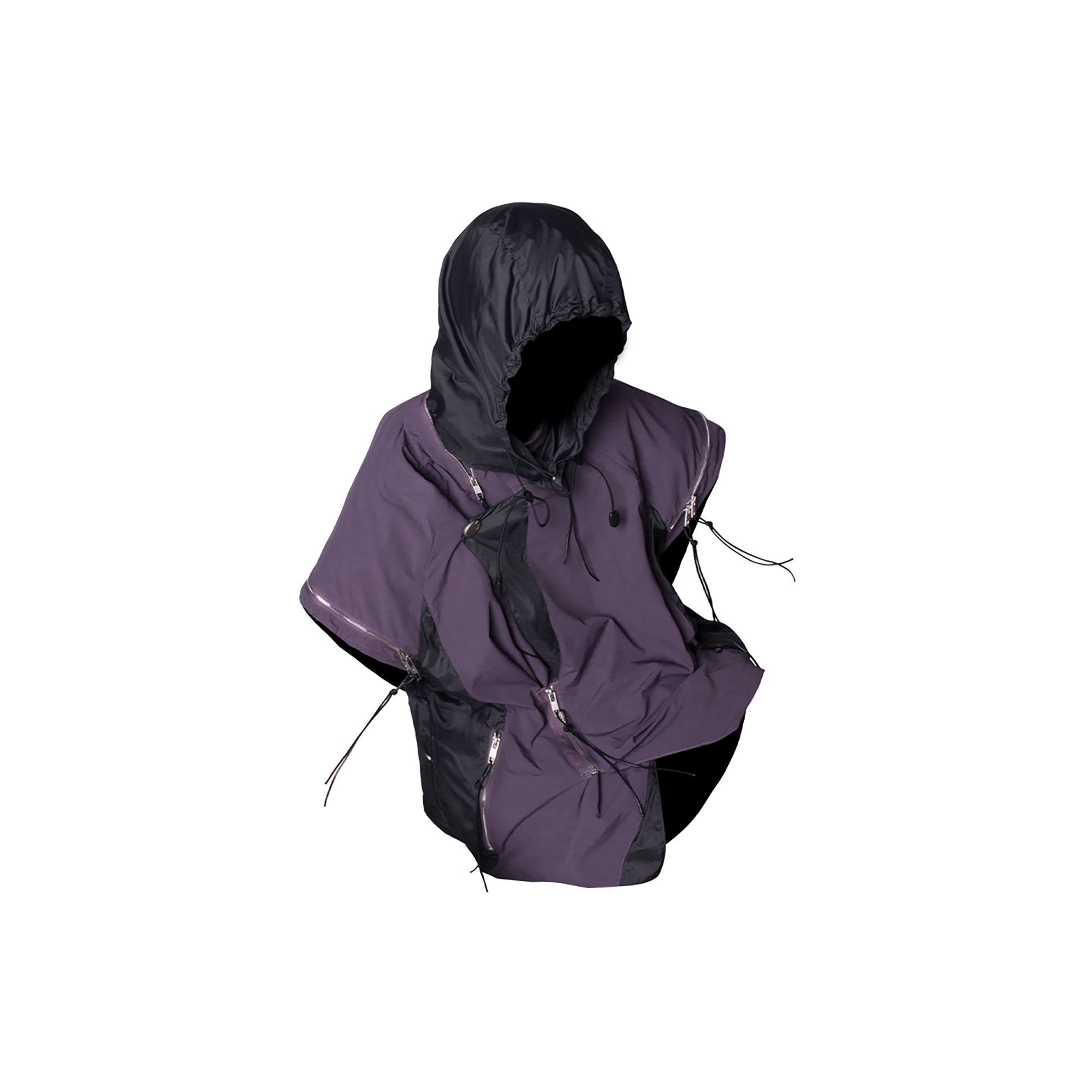 RELABEL Detachable Sleeve Asymmetric UV Protection Jacket, premium urban and streetwear designers apparel on PROJECTISR.com, RELABEL