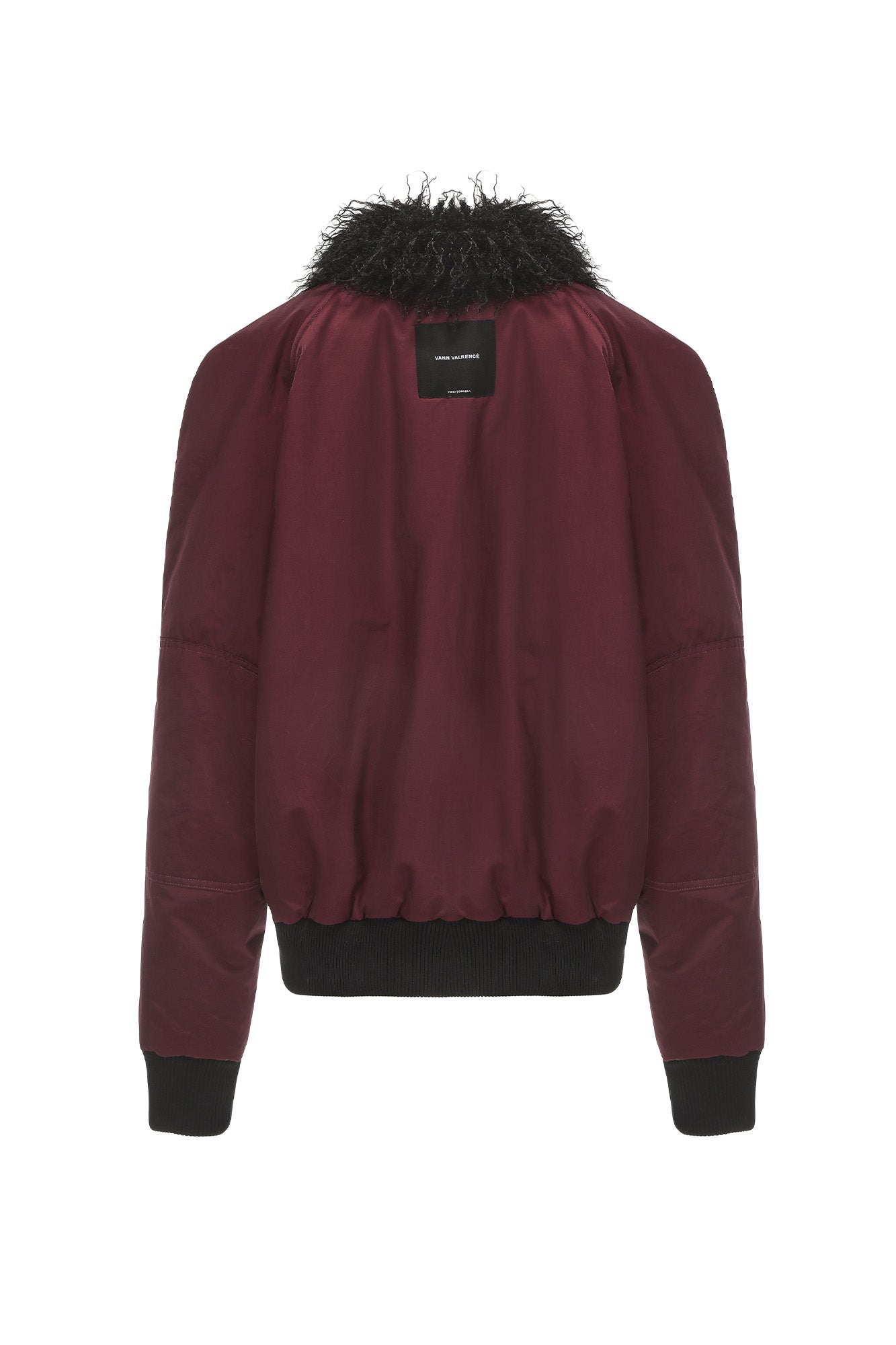 VANN VALRENCE Faux-Fur Collar Puffer Bomber Jacket