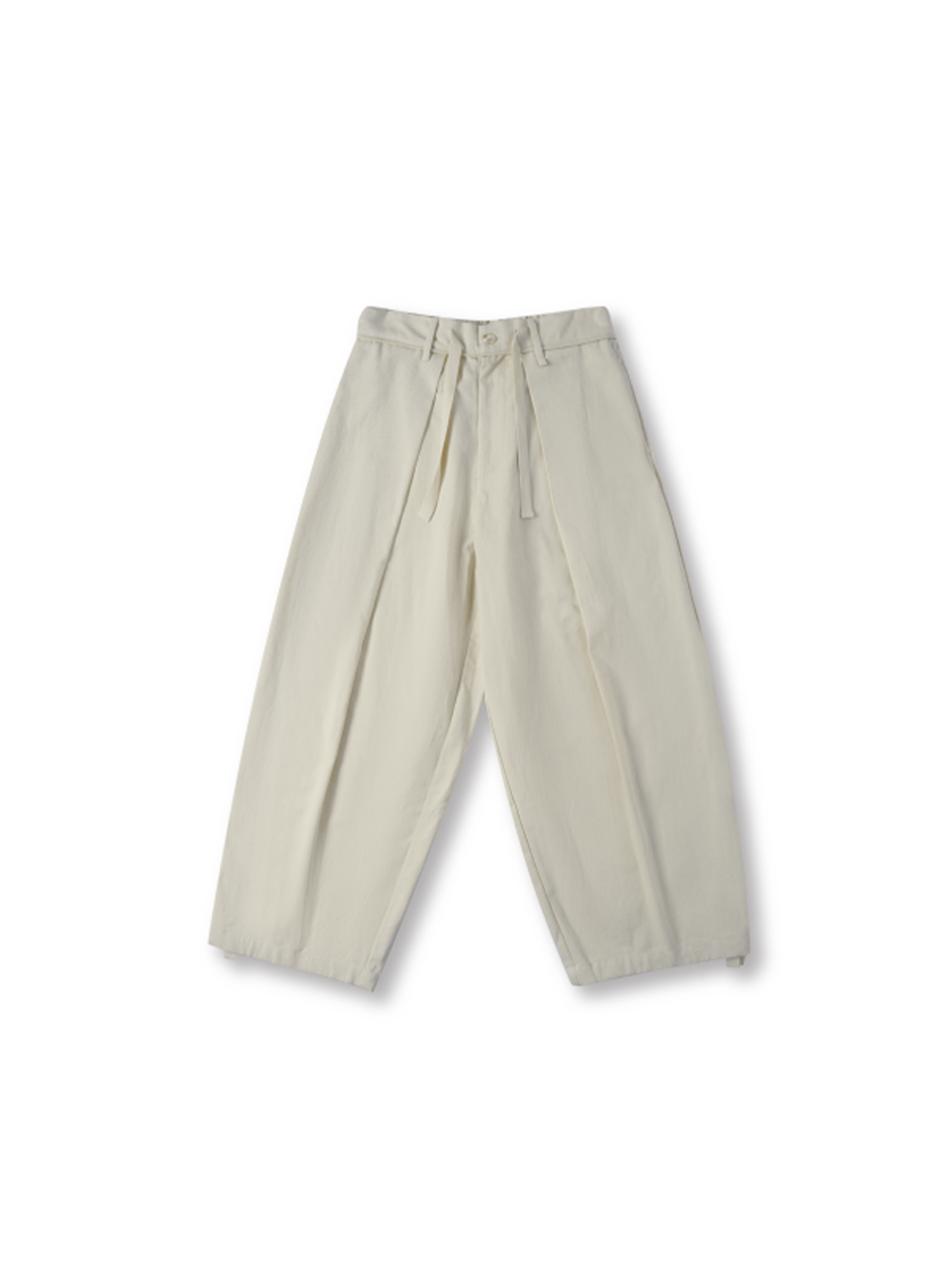 UNLIMITED MOTE Pleated Herringbone Wide-Leg Trousers