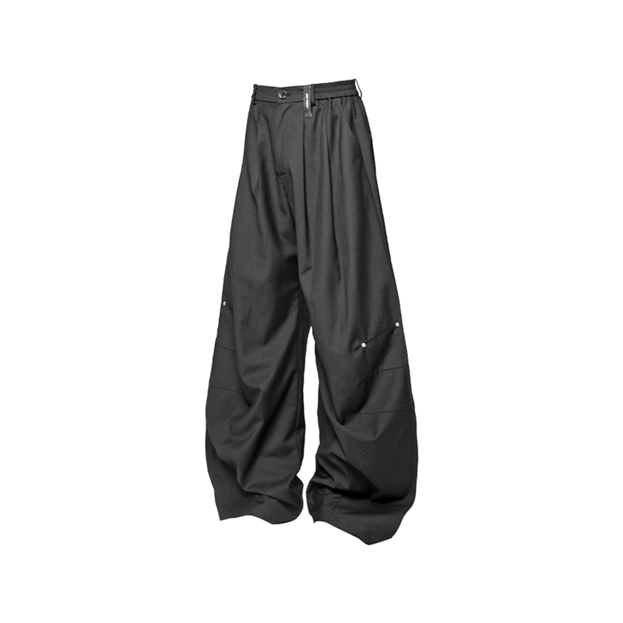 RELABEL Modern Crinkled Rivet Pants