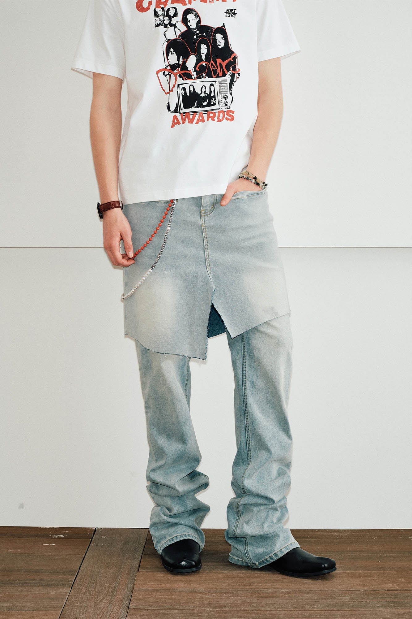 KREATE Classic Washed Straight Jeans