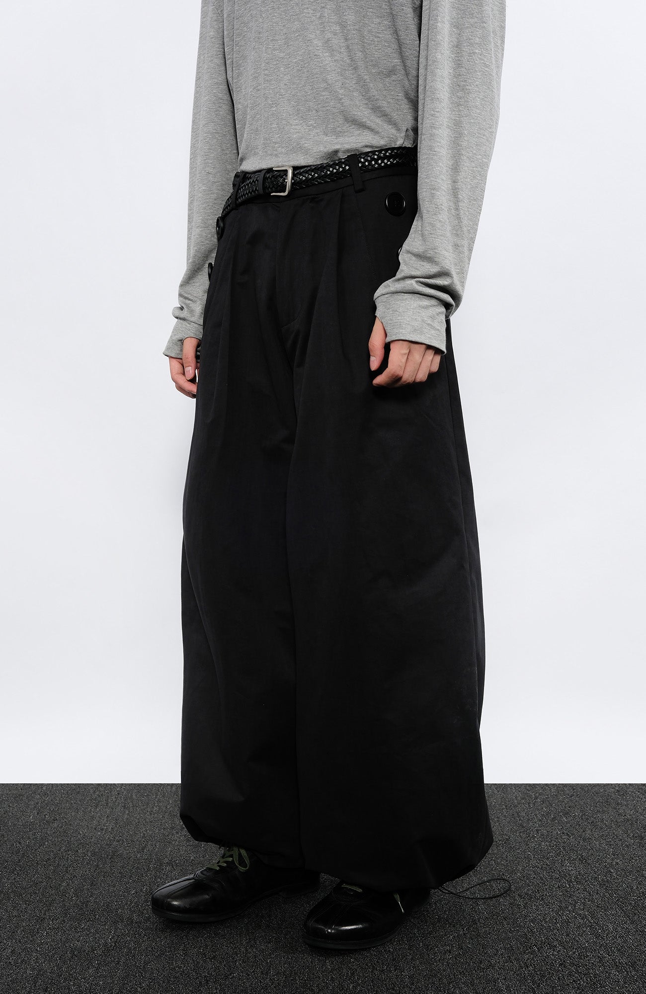7440 37 1 Side-Button Drawcord Balloon Pants, premium urban and streetwear designers apparel on PROJECTISR.com, 7440 37 1