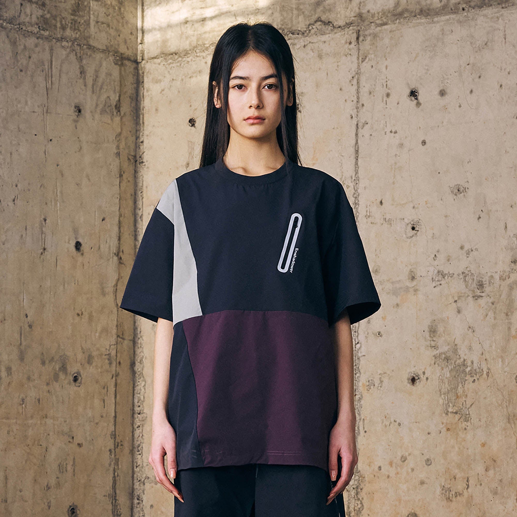 ENSHADOWER Urban Contrast Block Panelled T-Shirt, premium urban and streetwear designers apparel on PROJECTISR.com, ENSHADOWER