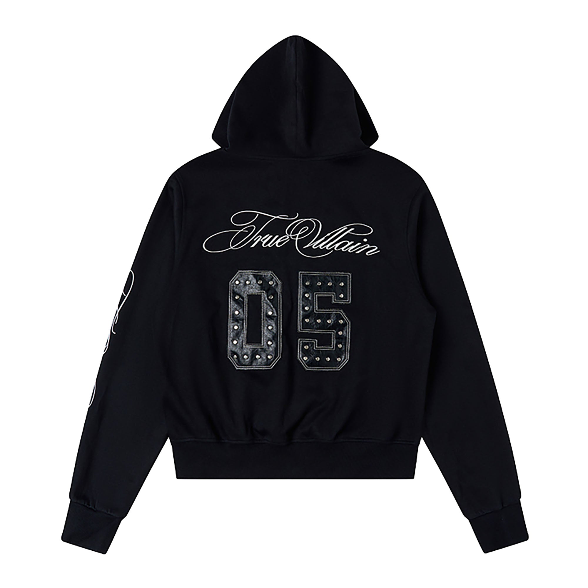 SAVAGEGROWTHWORLD No.05 True Villain Patch Zip-Up Hoodie