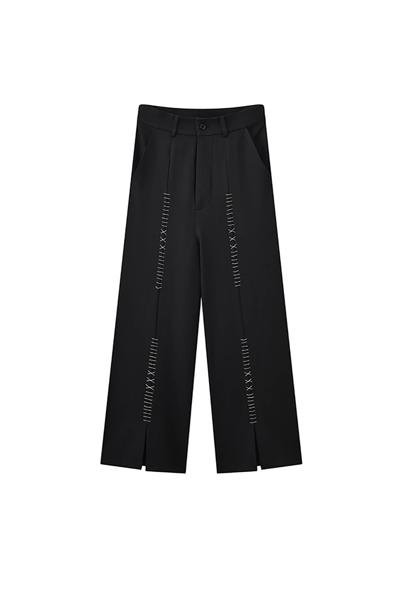 JIECHI Center Stitch Straight-Leg Pants, premium urban and streetwear designers apparel on PROJECTISR.com, JIECHI