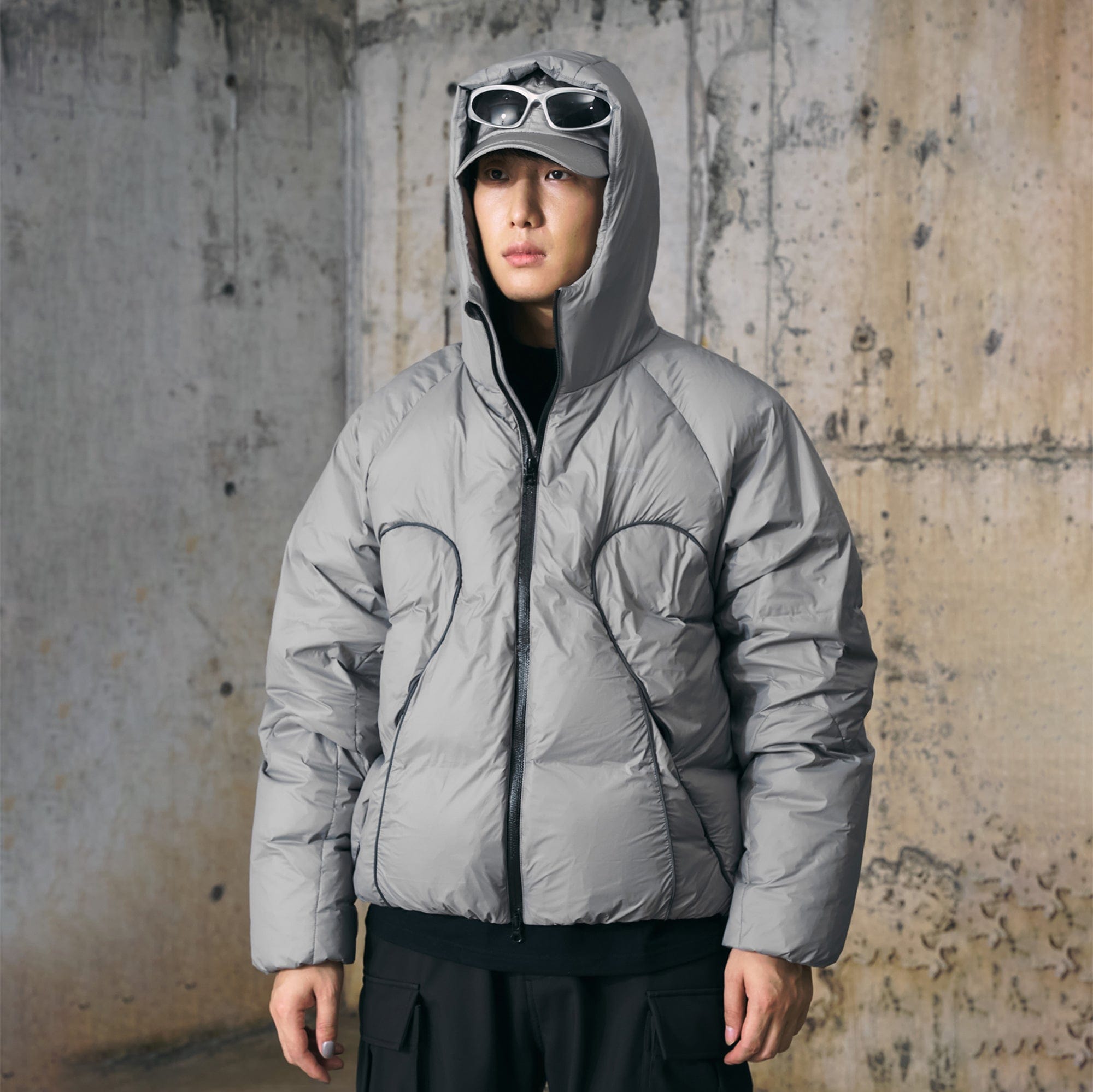 ENSHADOWER Alien Quilted Line Down Jacket, premium urban and streetwear designers apparel on PROJECTISR.com, ENSHADOWER