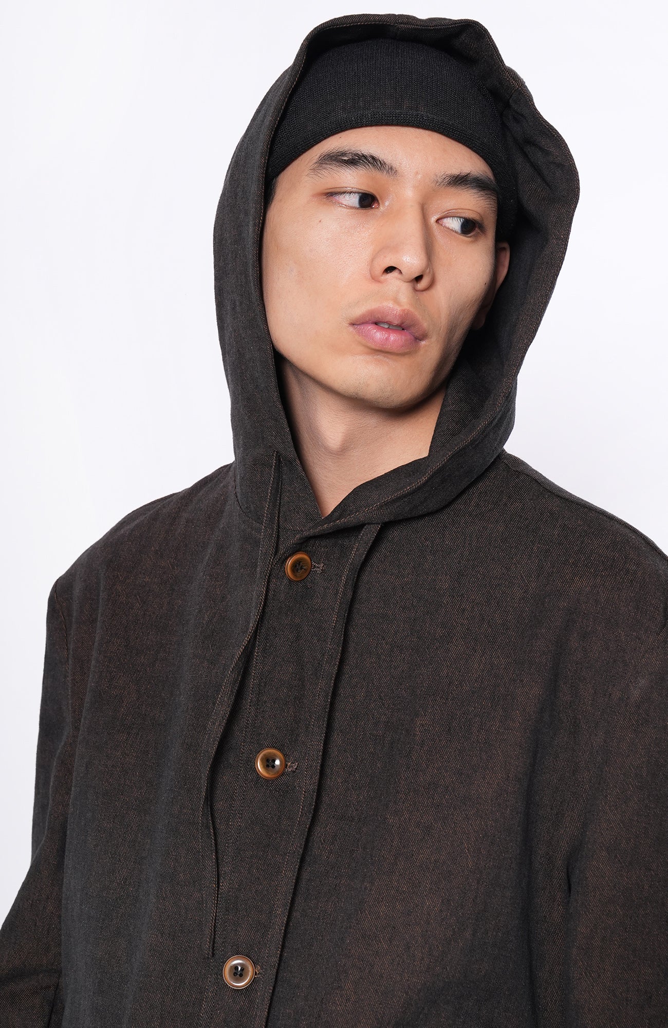 7440 37 1 Linen-Cotton Drawstring Hooded Blazer, premium urban and streetwear designers apparel on PROJECTISR.com, 7440 37 1