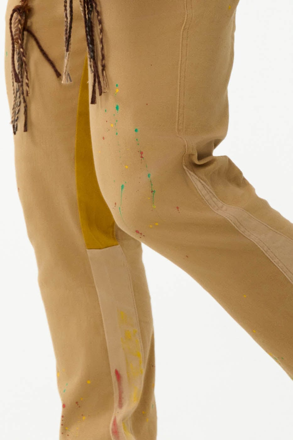 REDH Paint-Splattered Spliced Straight-Leg Pants