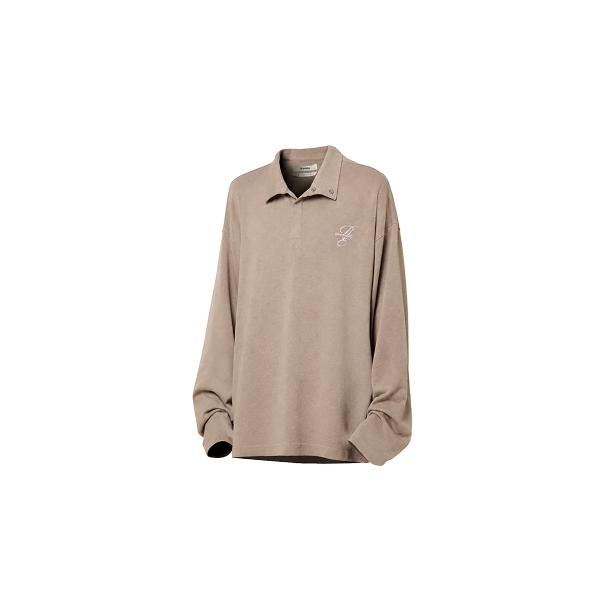 RELABEL Embroidered Magnetic Collar Polo Sweater