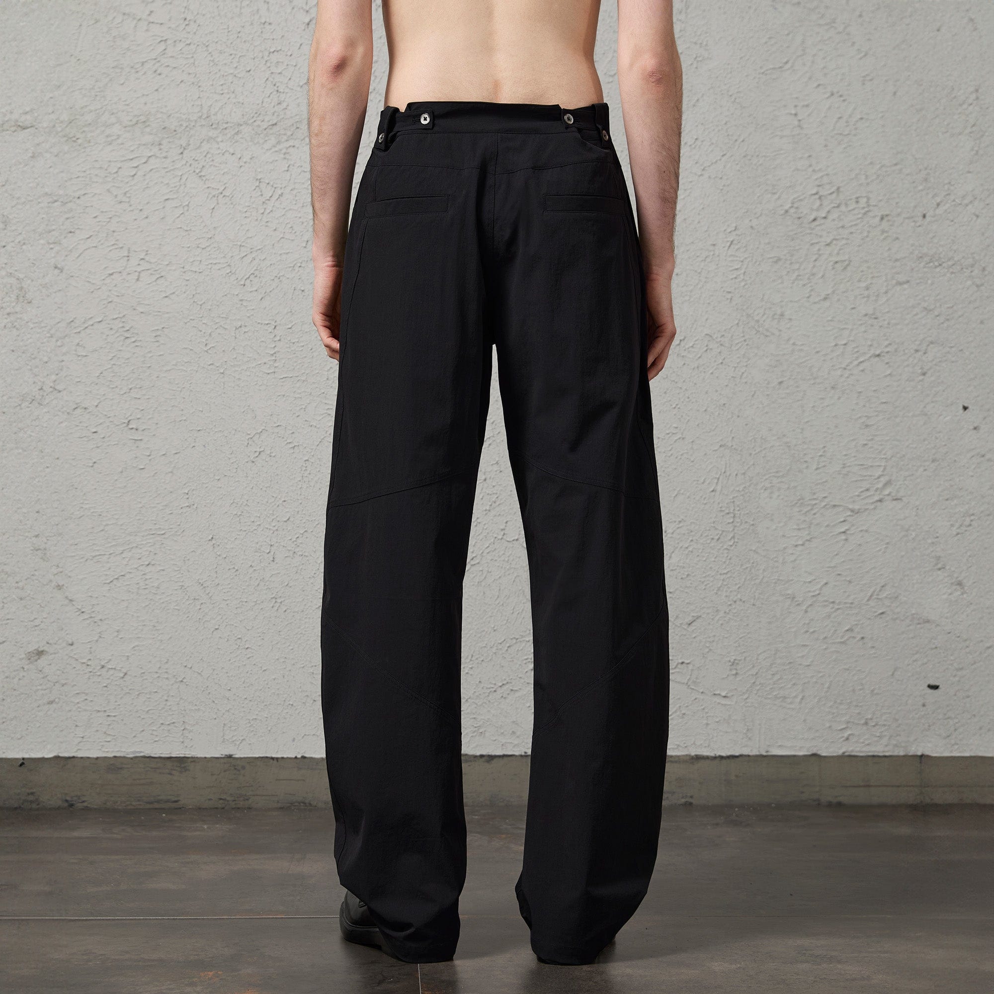 ORGANIC EMOTION Retro Spliced Curved Pants