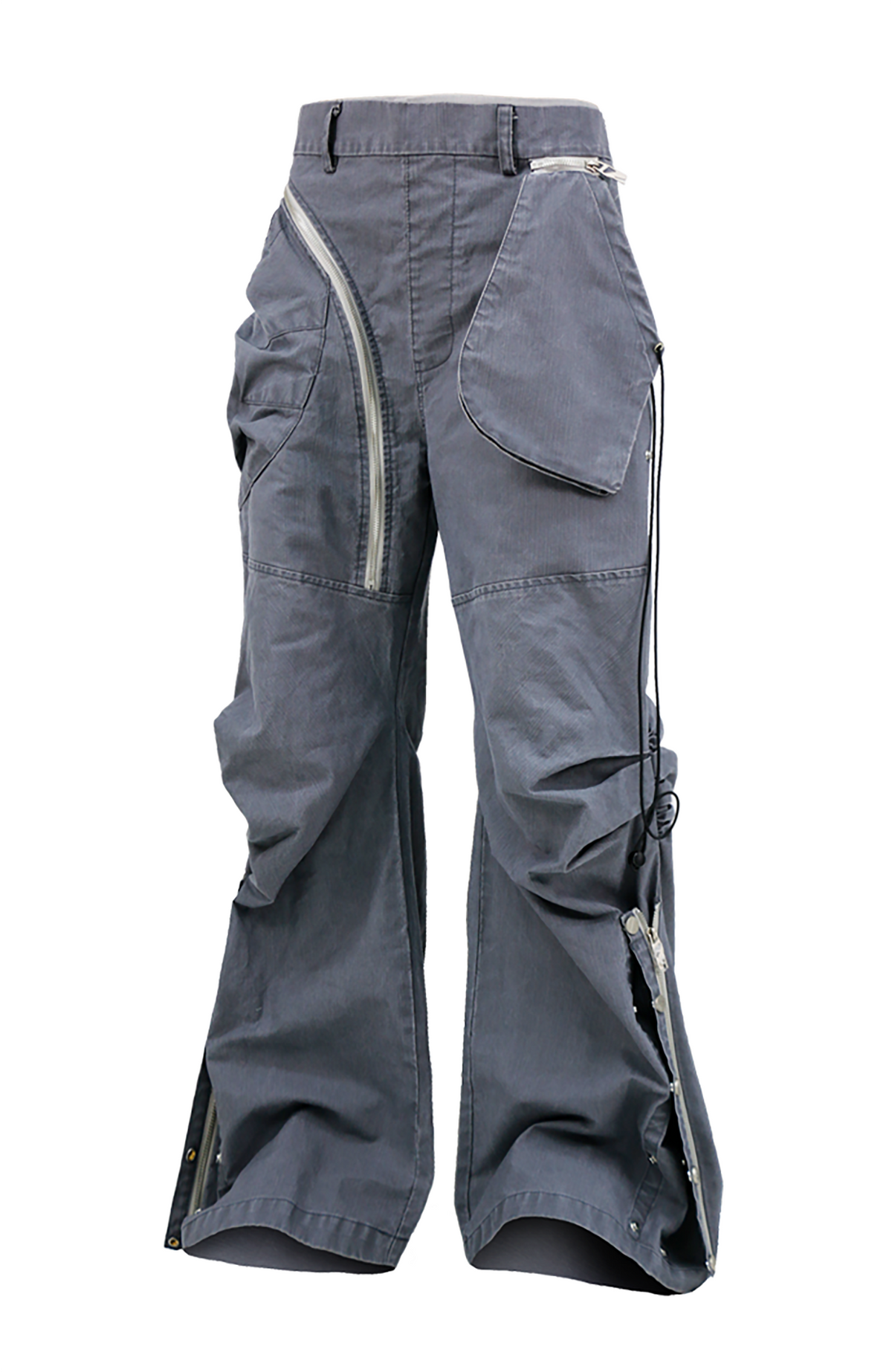 RELABEL Pleated Deconstructed Detachable-Waist Cargo Trousers