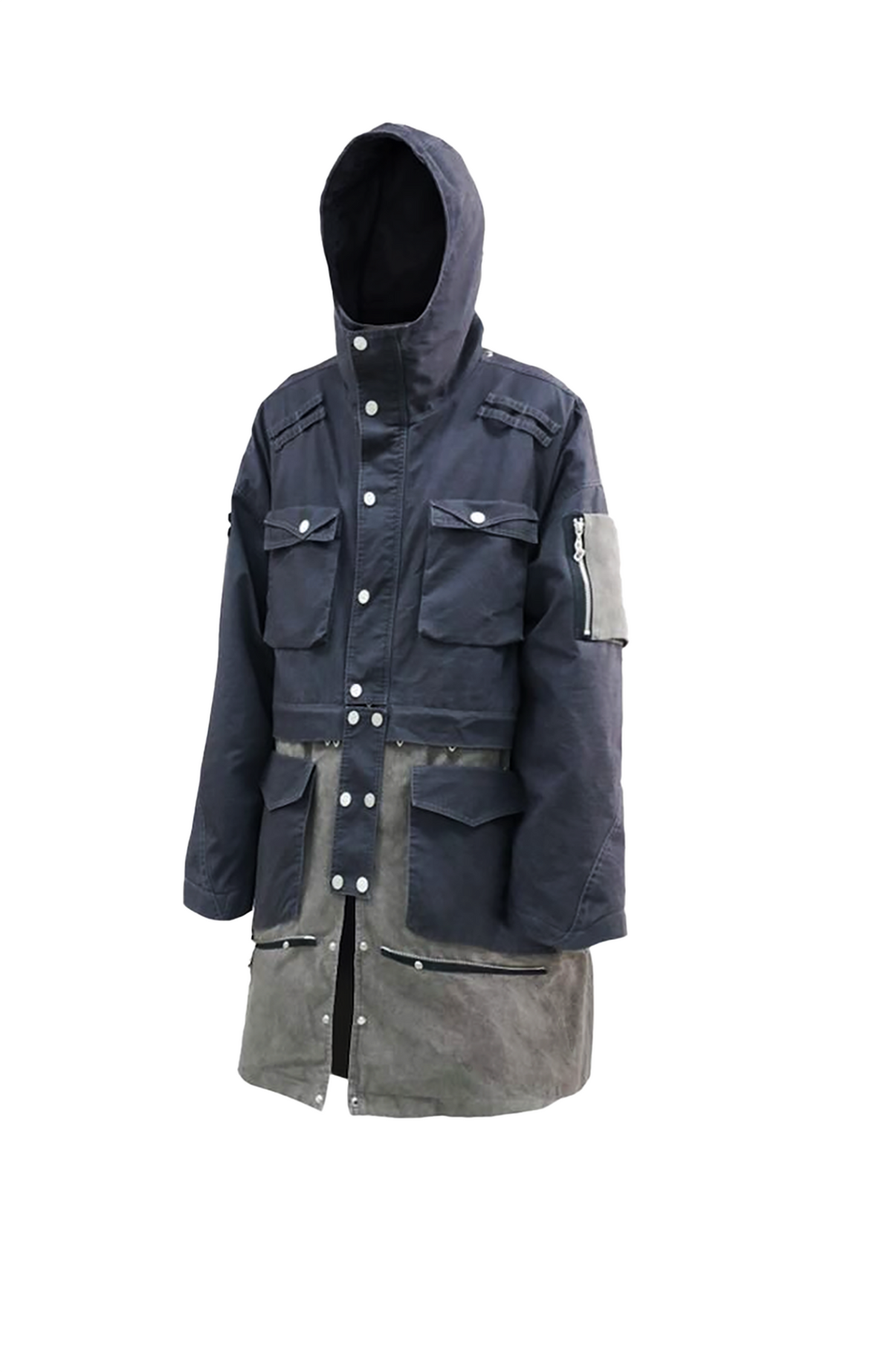RELABEL Detachable Down-Liner Convertible Trench Coat, premium urban and streetwear designers apparel on PROJECTISR.com, RELABEL