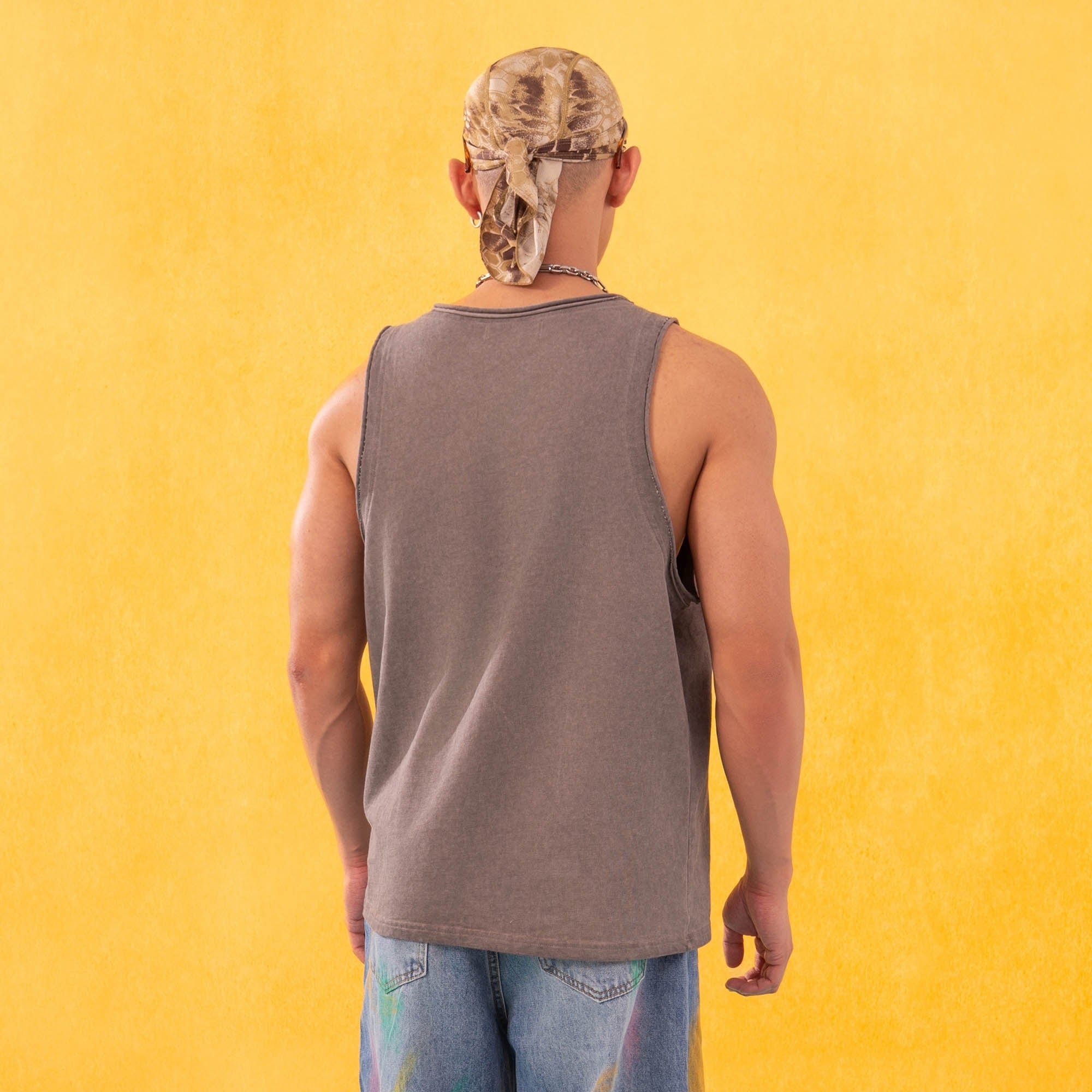 CLP Essential Washed Raw-Edge Tank Top, premium urban and streetwear designers apparel on PROJECTISR.com, CLP