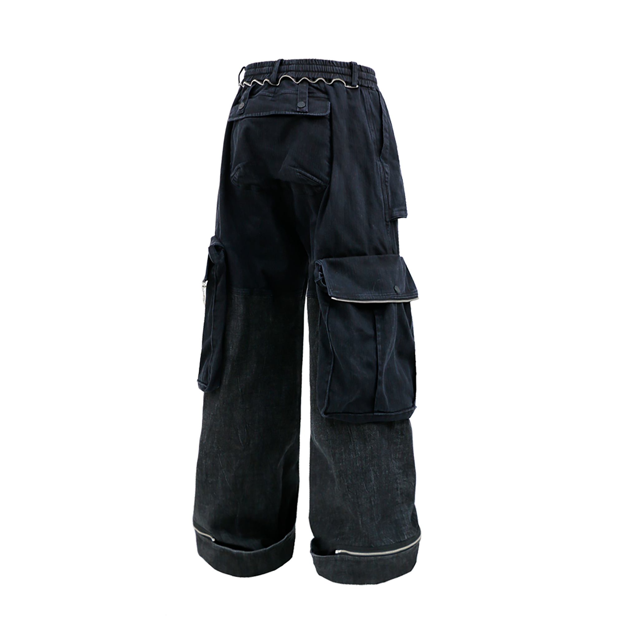 RELABEL Zippered Cargo Jeans
