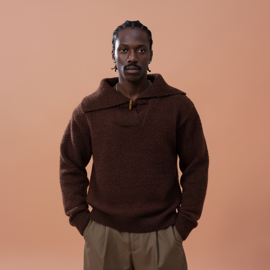 CLP Wool -Blend Toggle-Neck Knit Pullover, premium urban and streetwear designers apparel on PROJECTISR.com, CLP