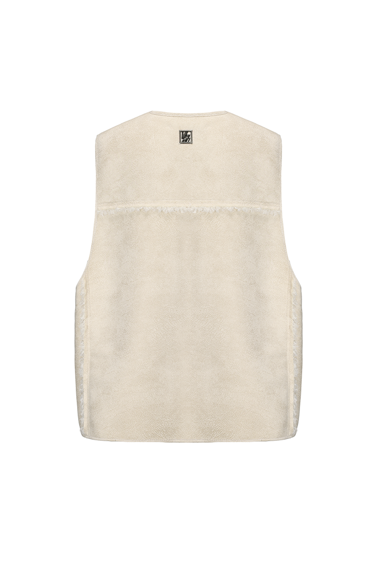 VANN VALRENCE Paneled Fleece-Trim Padded Vest