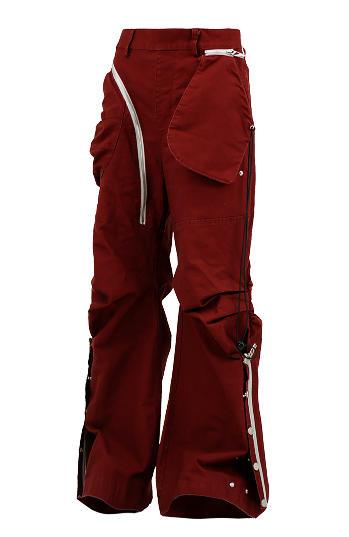 RELABEL Pleated Deconstructed Detachable-Waist Cargo Trousers
