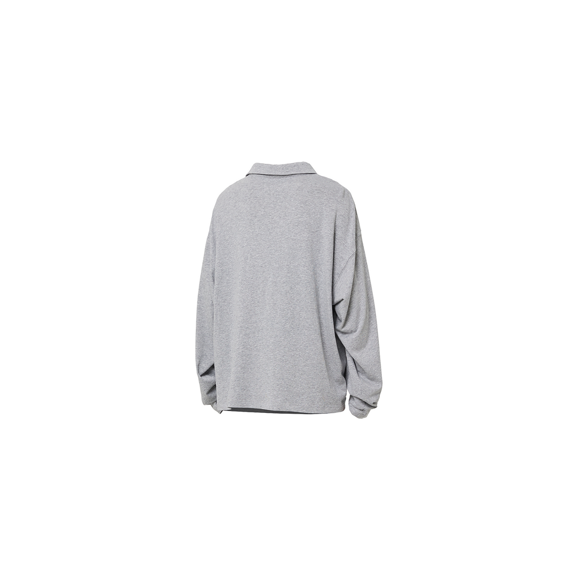 RELABEL Embroidered Magnetic Collar Polo Sweater
