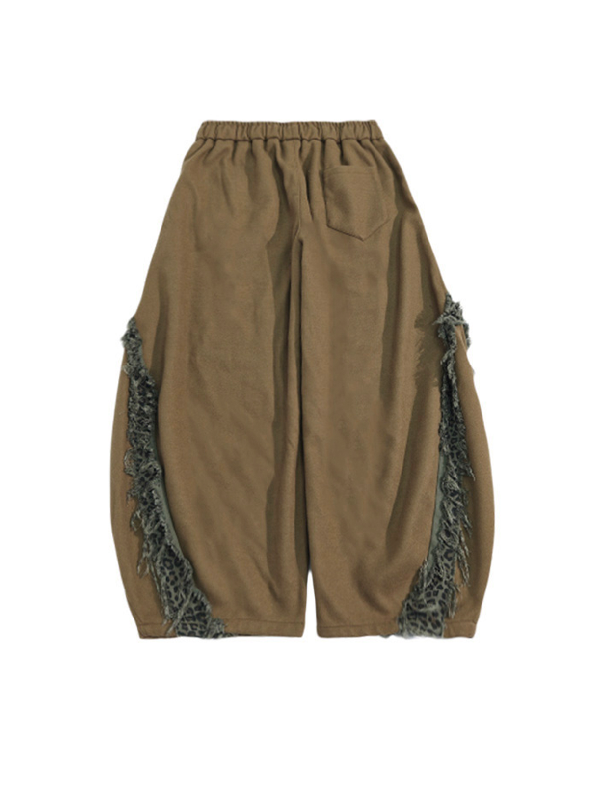 UUCSCC Leopard Spliced Wide-Leg Pants