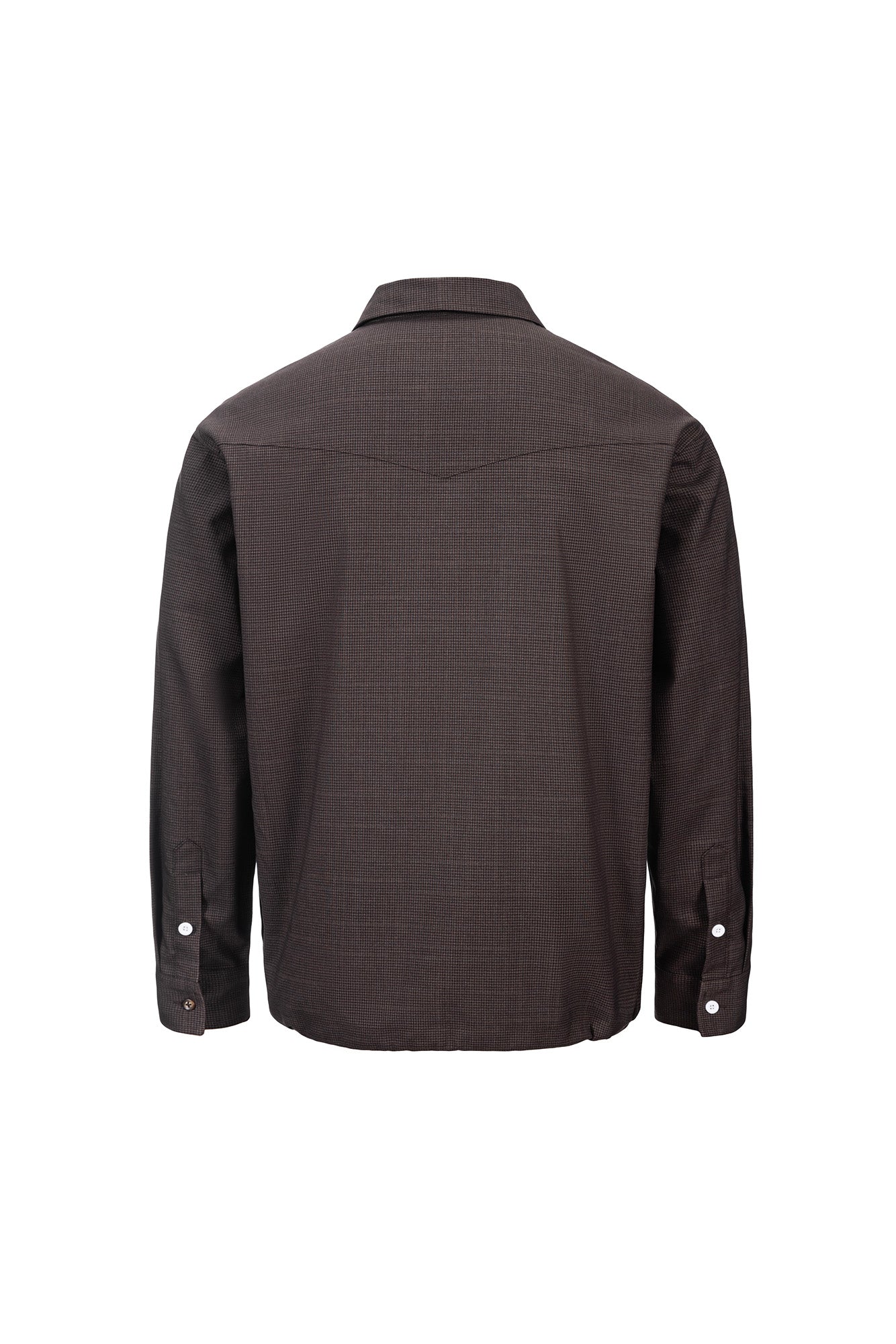CATSSTAC Retro Gingham Drawstring Hem Boxy Shirt, premium urban and streetwear designers apparel on PROJECTISR.com, CATSSTAC