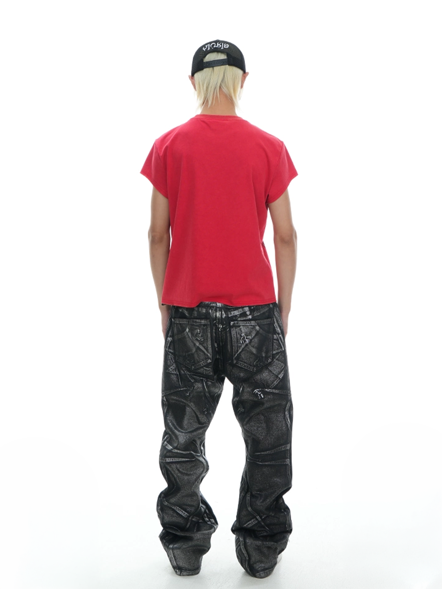 VINKID Coated Pigeon Graphic Jeans