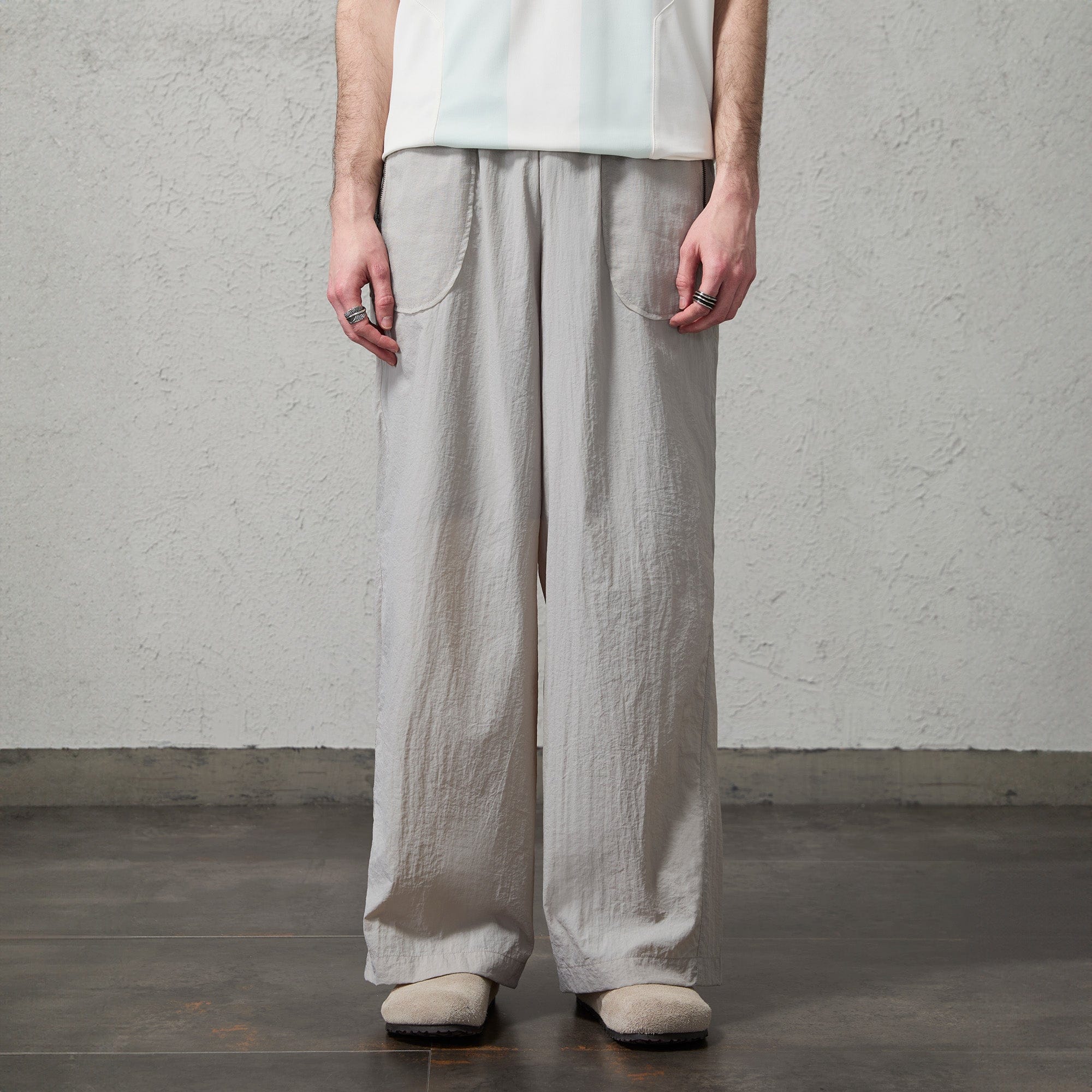 ORGANIC EMOTION UV-Protective Lightweight Straight-Leg Pants