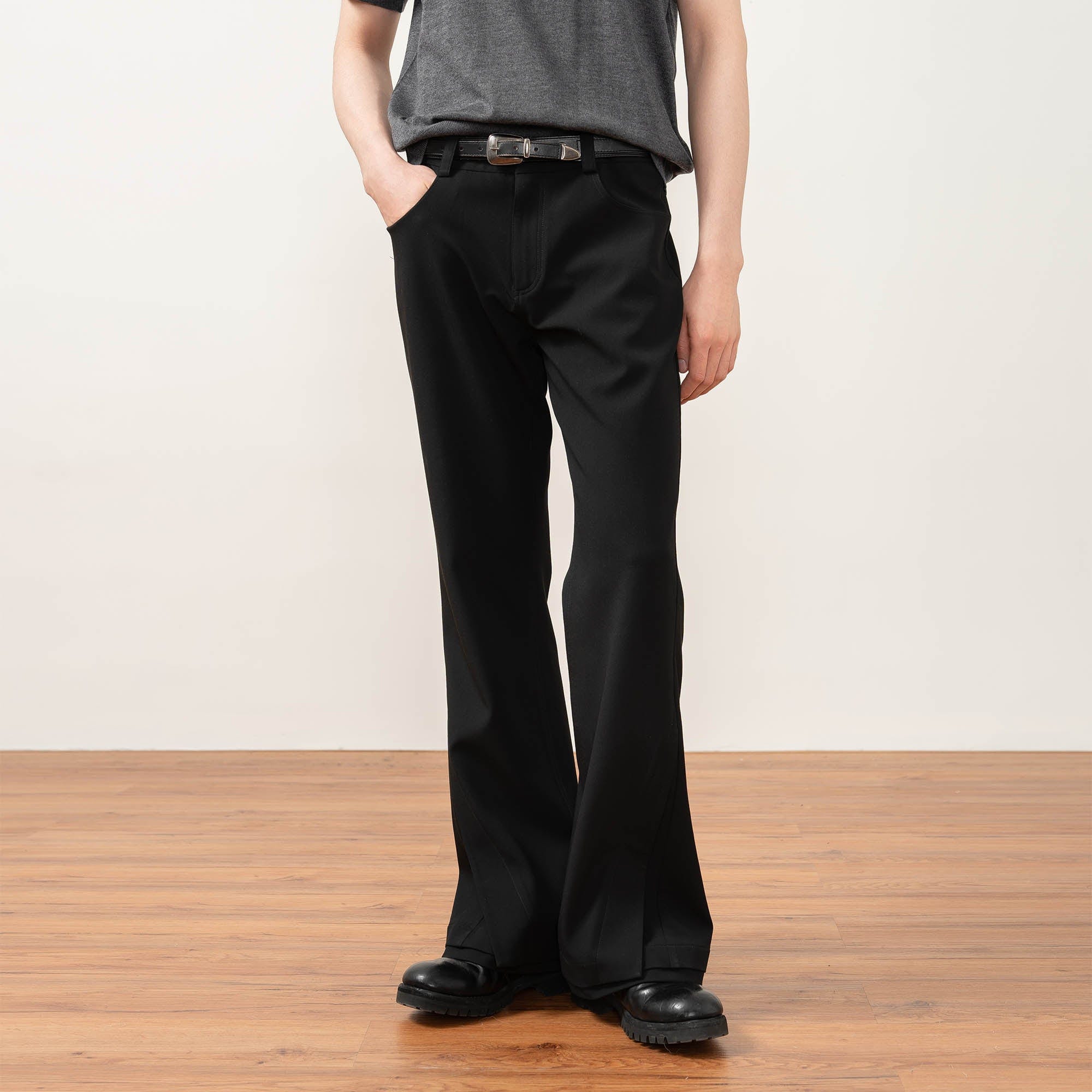 MOITIEDEPETALE Essential Layered Flared Trousers