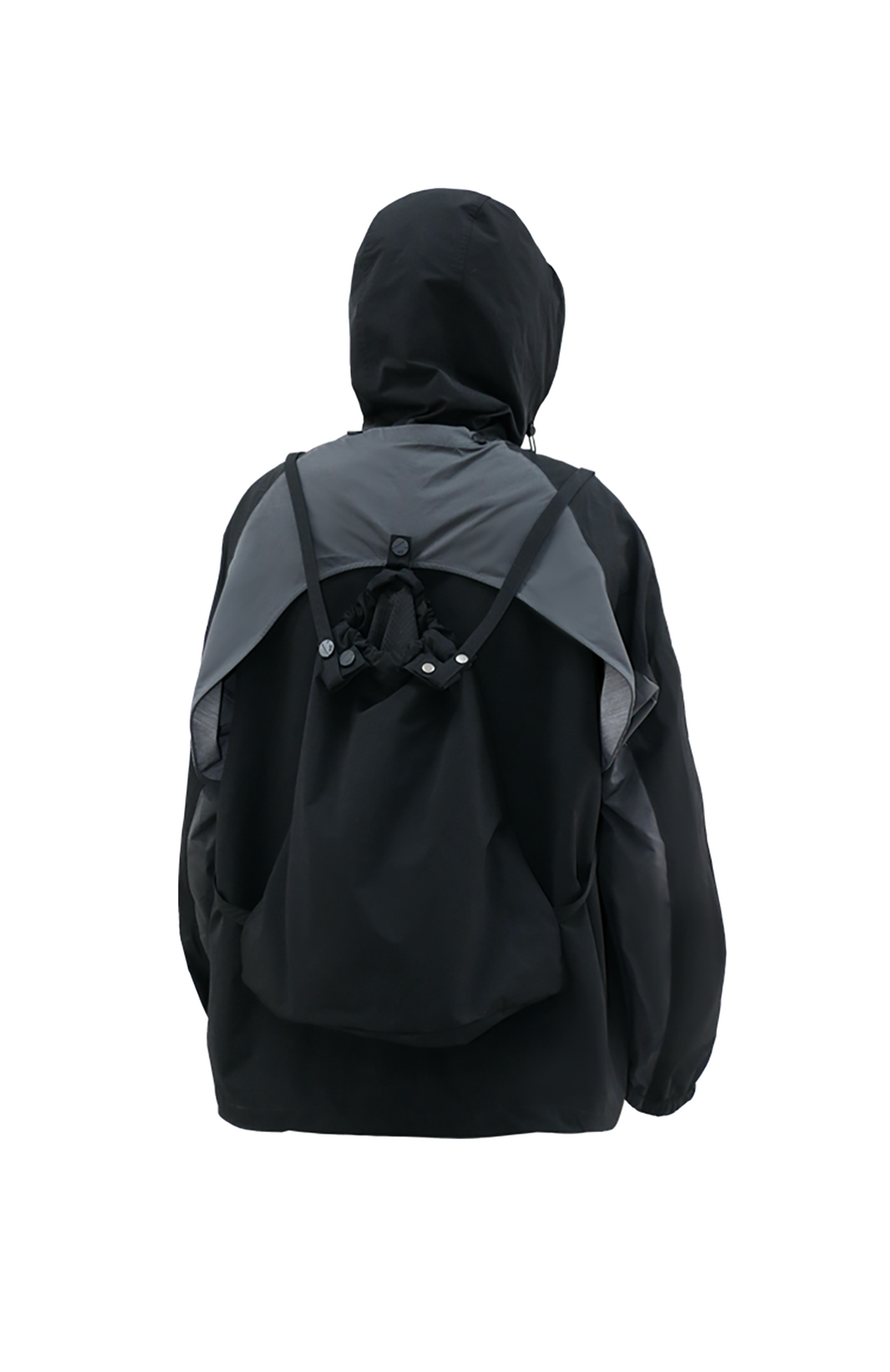 RELABEL Deconstructed Spliced Three-Way Outdoor Shell Jacket