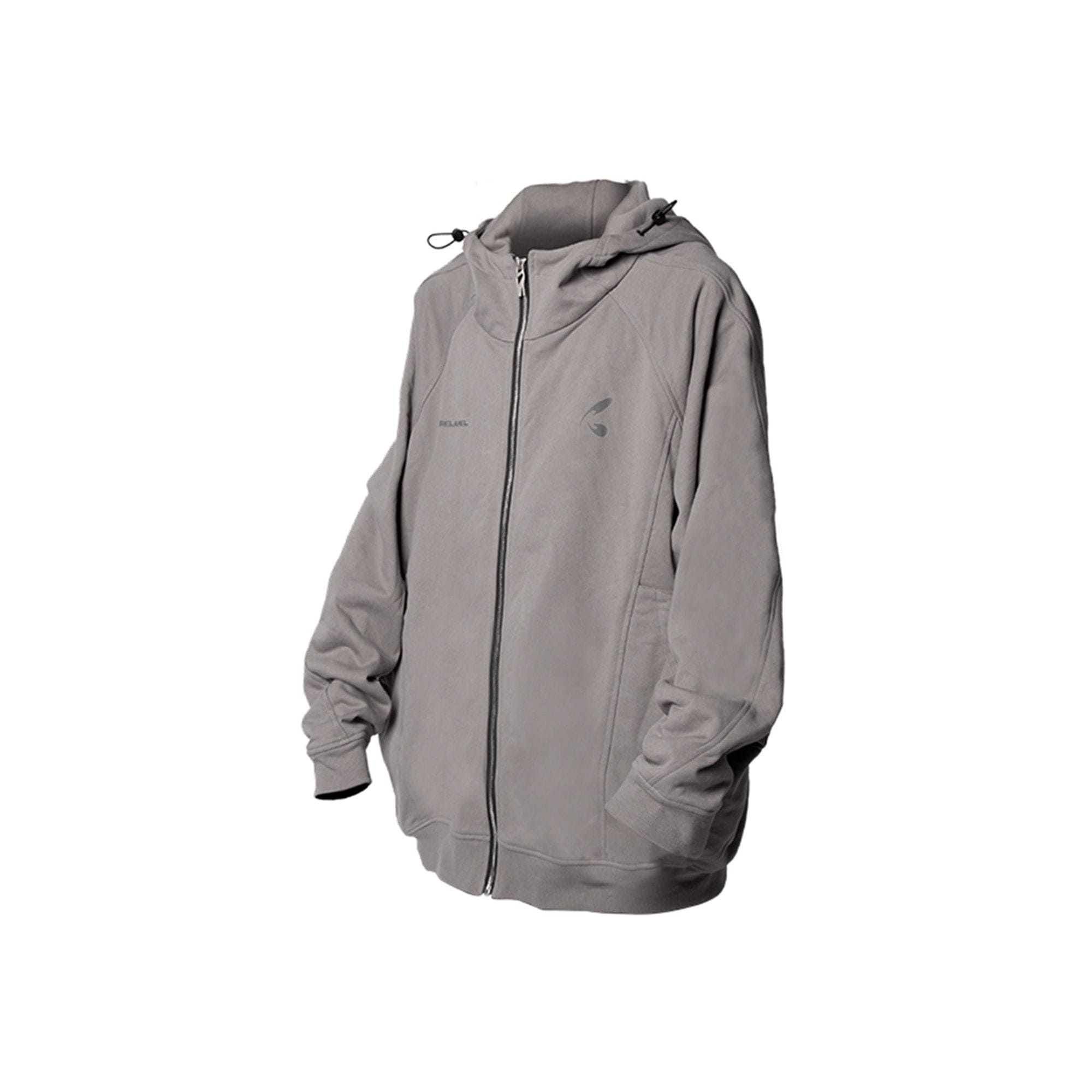 RELABEL Spliced Zipper Pocket Zip-Up Hoodie