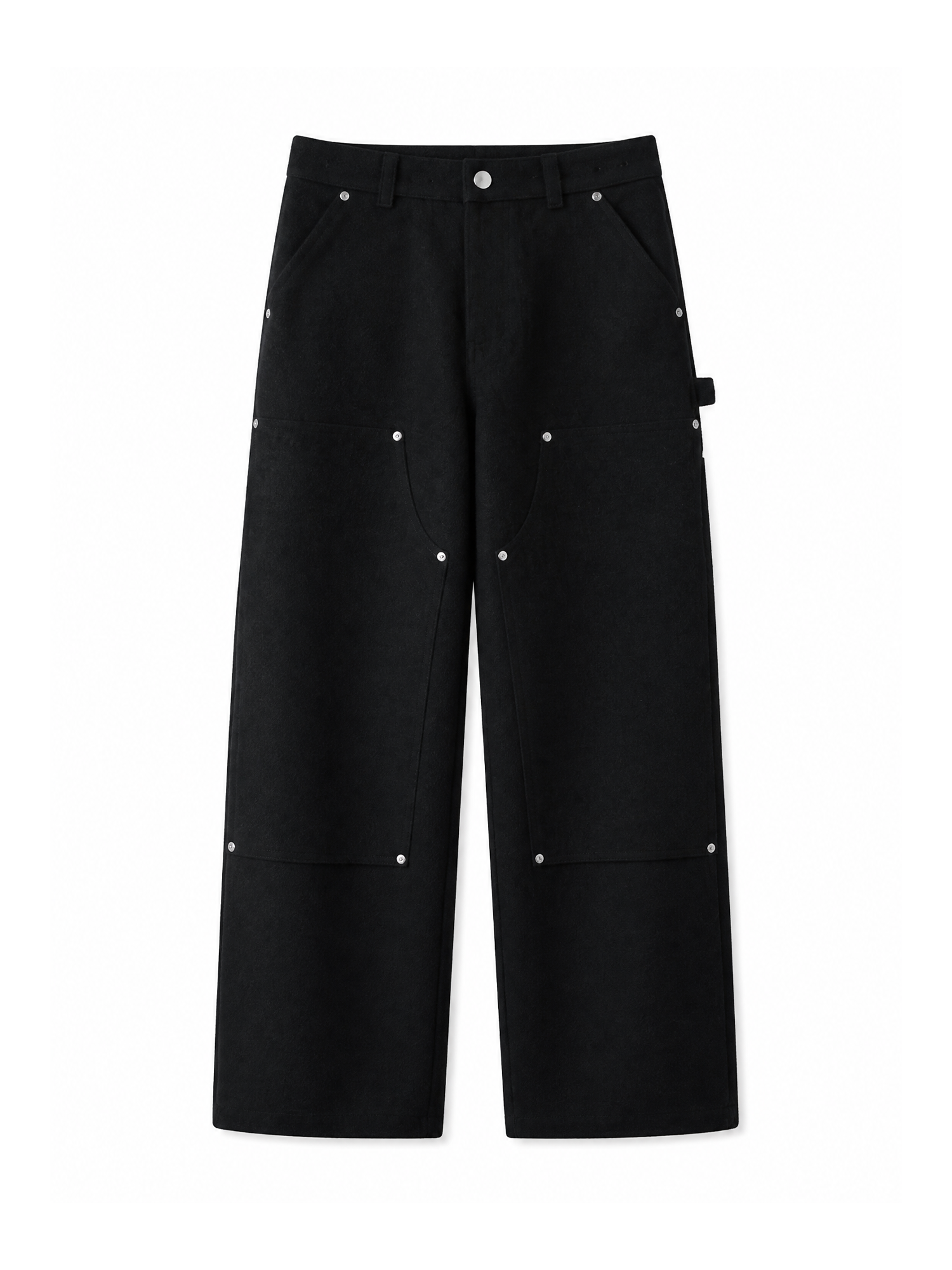 GRAINMUSTARD Brushed Raw Denim Studded Logger Pants