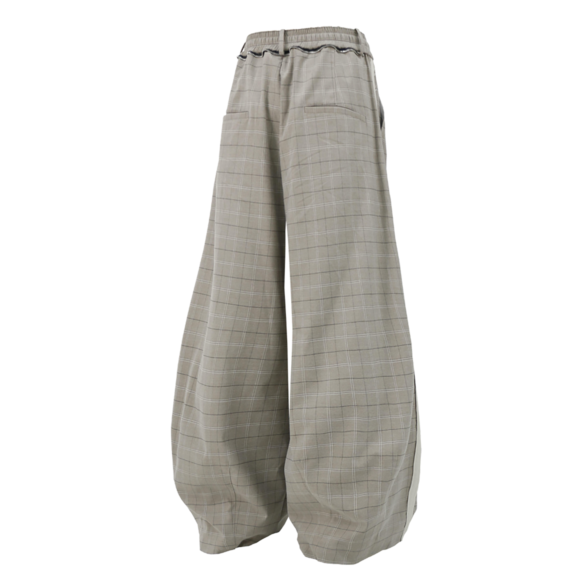RELABEL Wrinkle-Resistant Pleated Wide-Leg Trousers