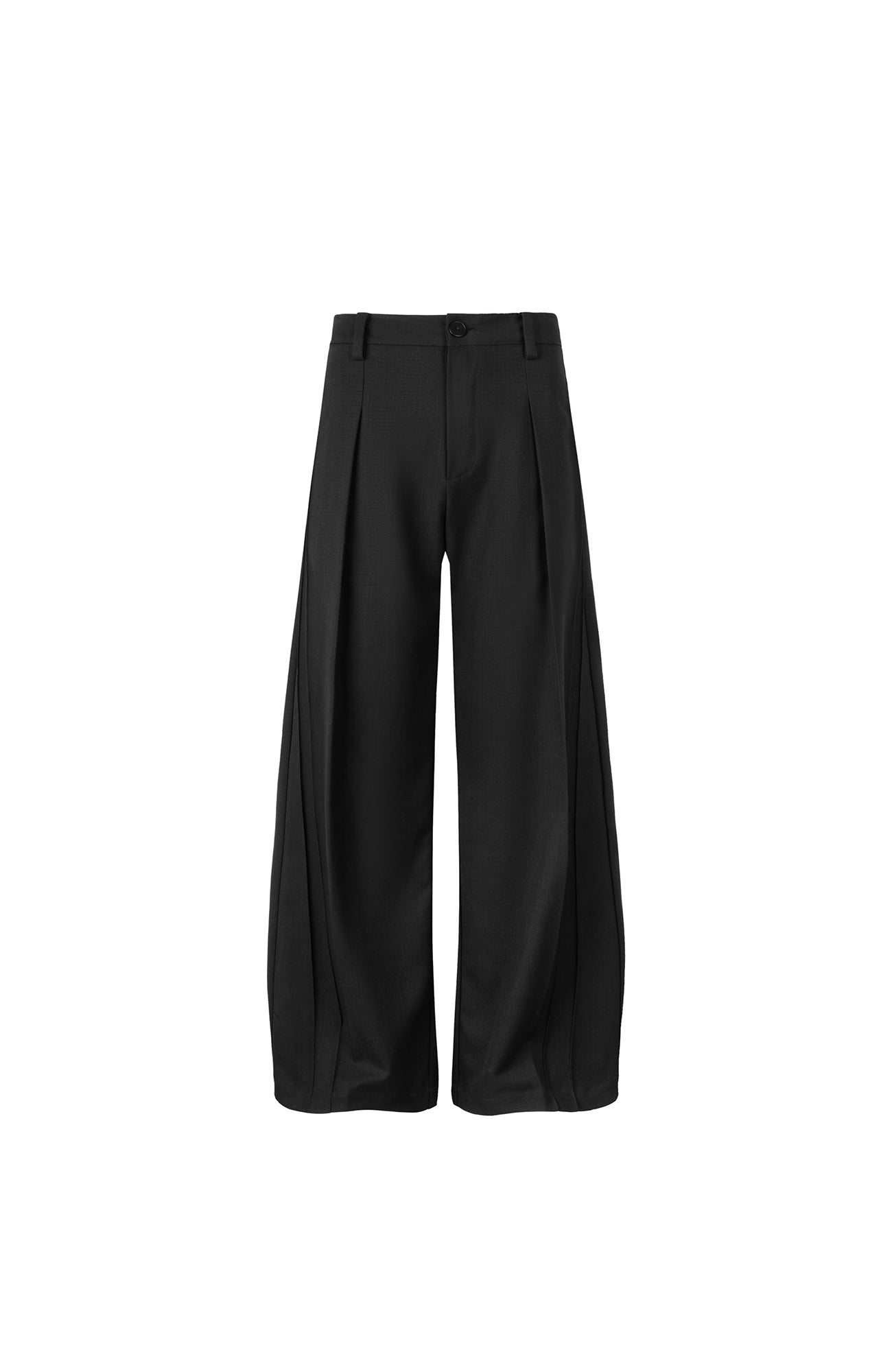 OKAYTHXBYE Essential Pleated Wide-Leg Trousers