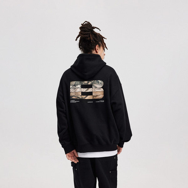 BONELESS FW23 LOGO Textures Graphics Hoodie BONELESS FW23 LOGO Textures Graphics Hoodie