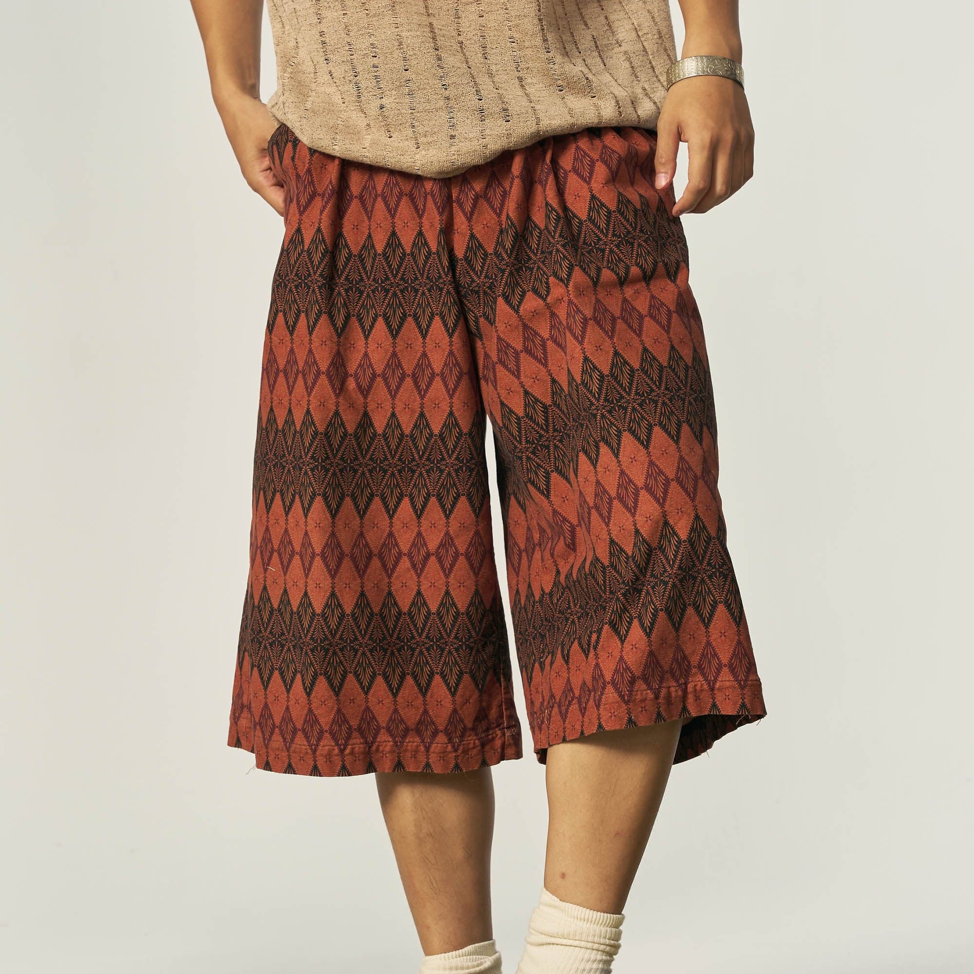 OSCILL Bohemian Drawstring Oversized Shorts