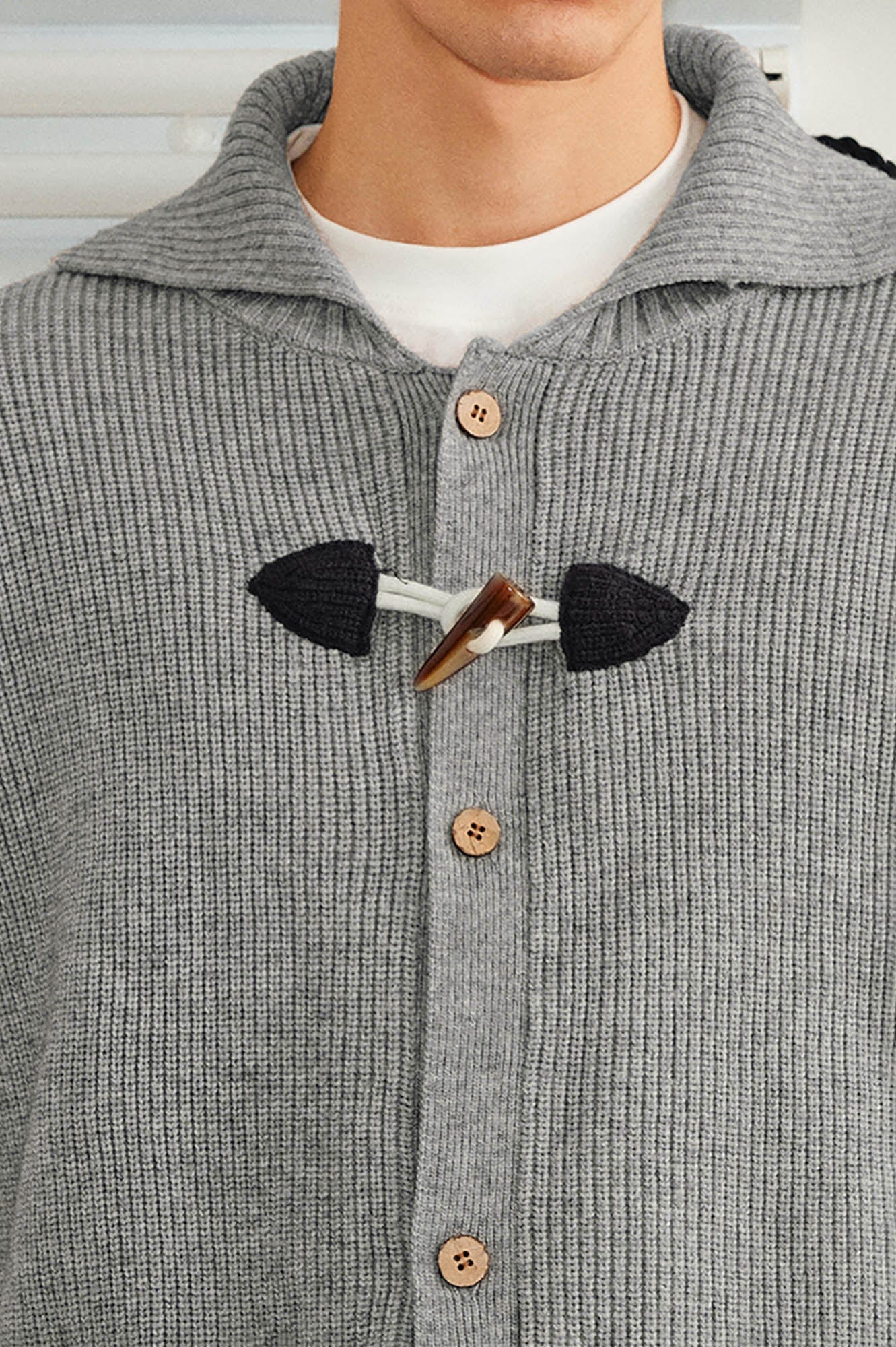 KREATE Toggle Button Knit Cardigan