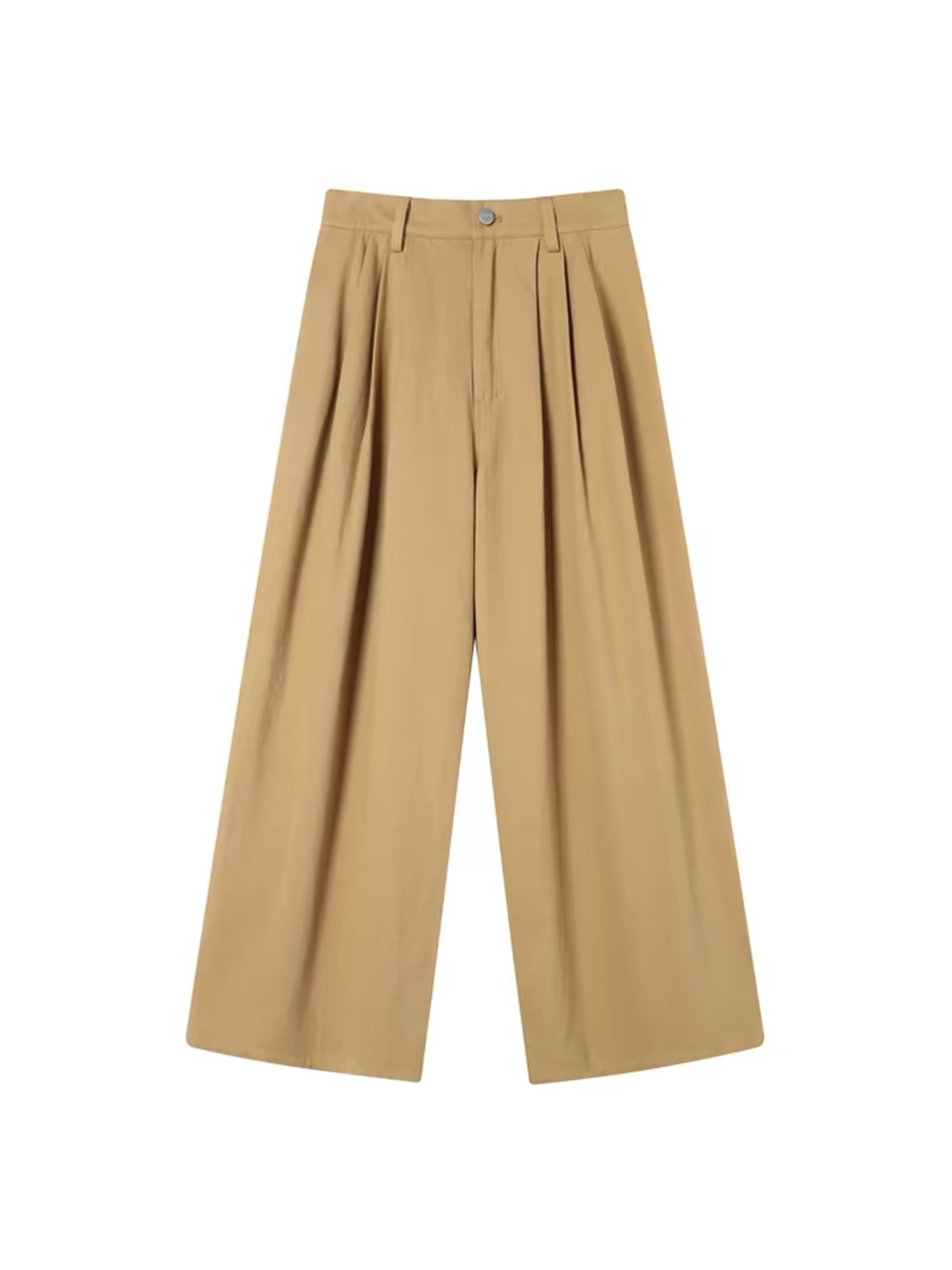 TGNS Retro Classic Pleated Wide-Leg Trousers