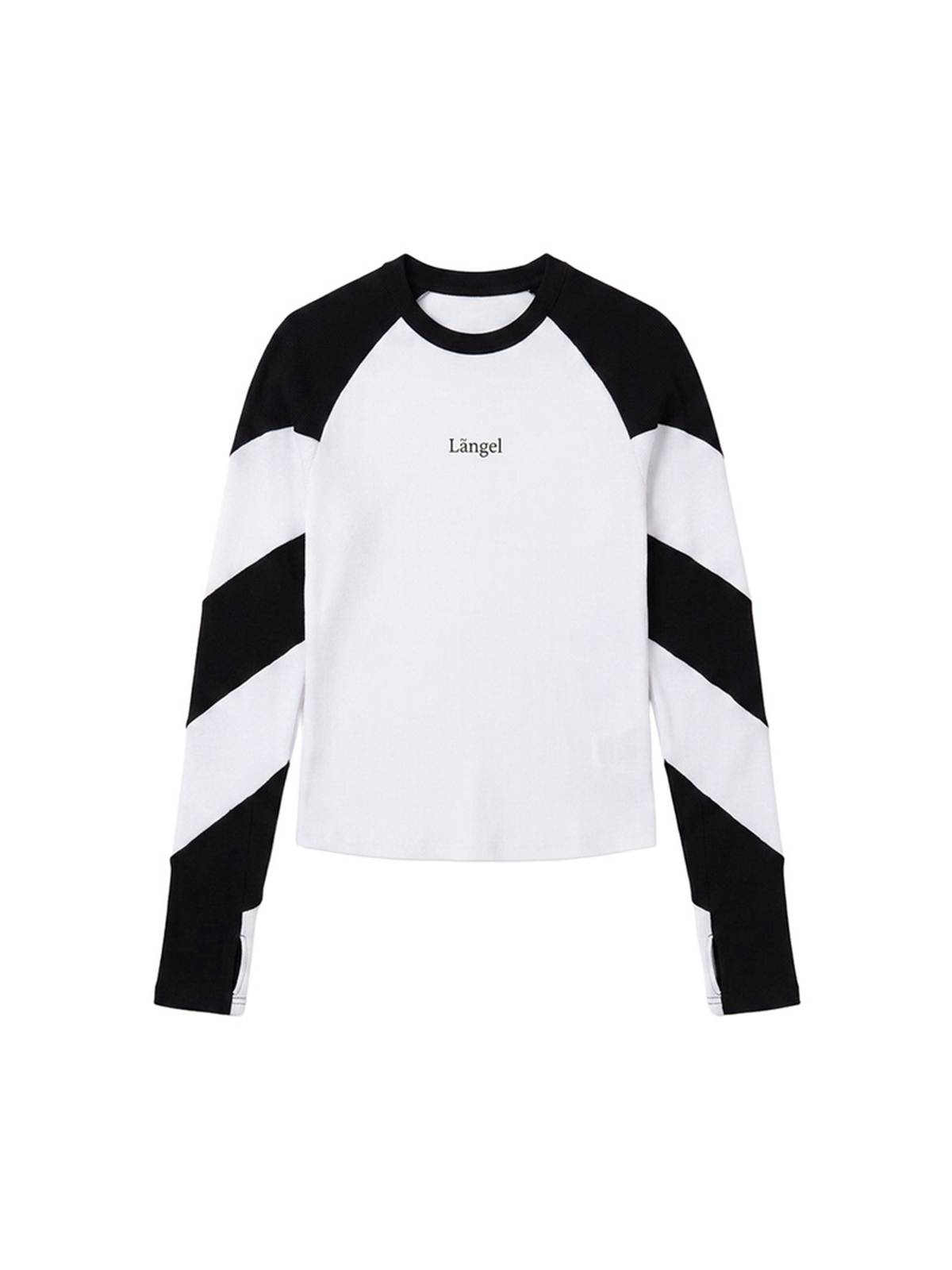 CLP Spiral Spliced Slim-Fit Long-Sleeve Tee