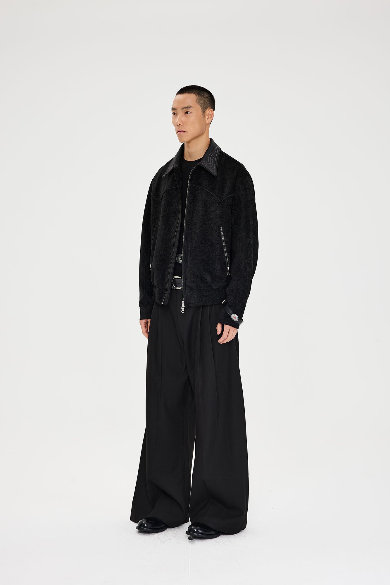 CATSSTAC Embroidered Collar Stitch Jacket, premium urban and streetwear designers apparel on PROJECTISR.com, CATSSTAC