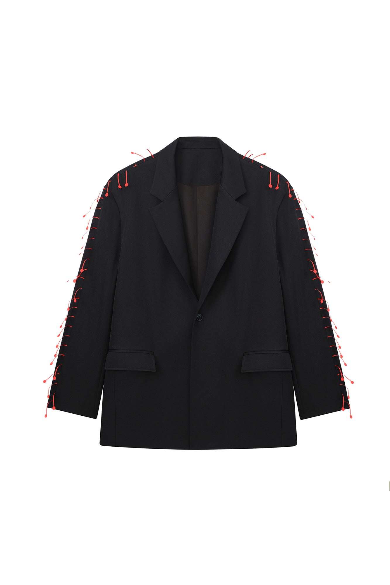 JIECHI Spiked Embellished Oversized Blazer, premium urban and streetwear designers apparel on PROJECTISR.com, JIECHI